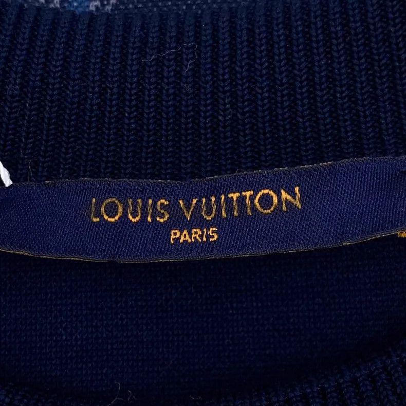 Louis Vuitton Louis Vuitton Blue Logo Cotton Long Sleeve Sweatshirt -2505 Size XS / US 0-2 / IT 36-38 - 5 Thumbnail