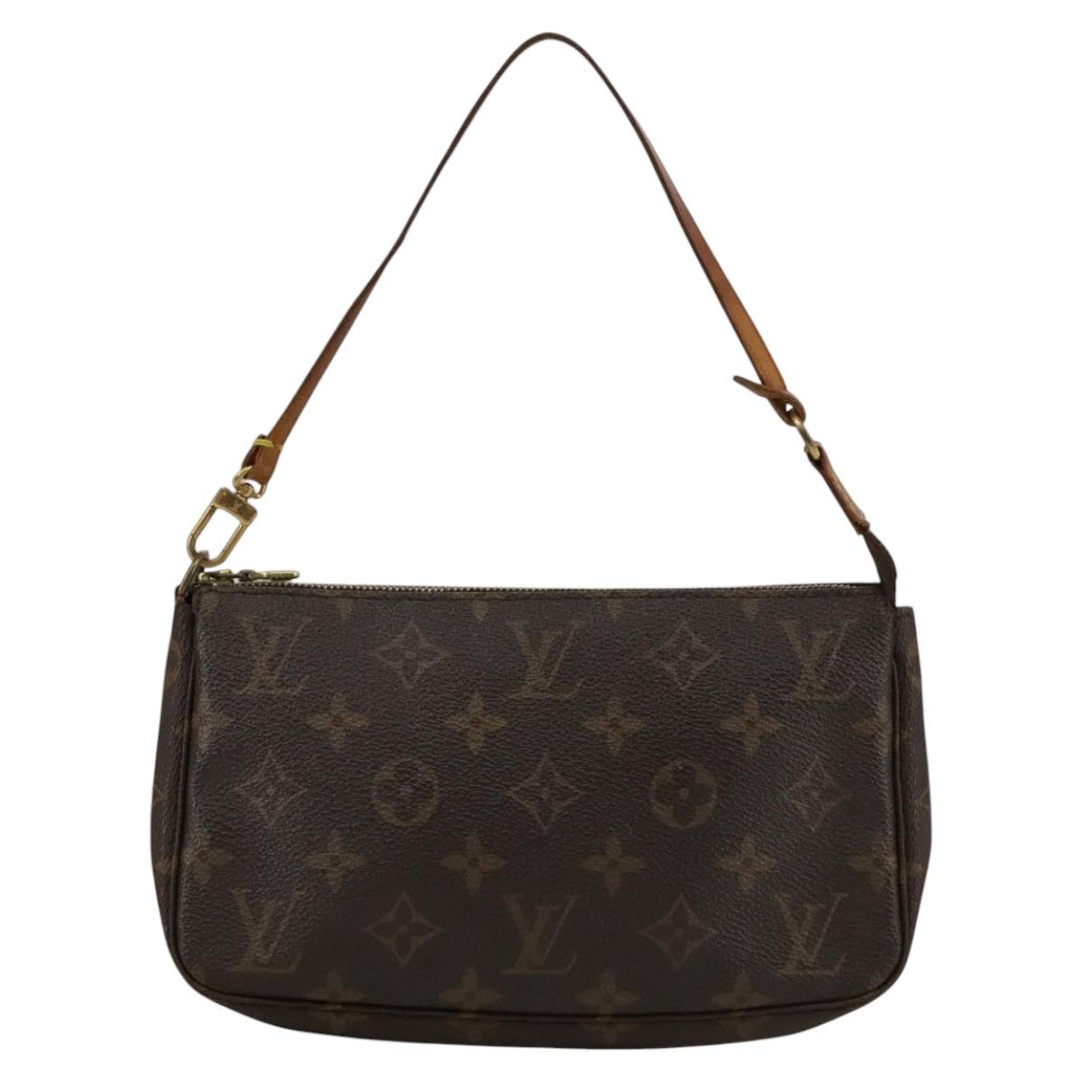 Louis Vuitton Pochette Accessoire Brown Canvas Clutch Bag (Pre-Owned) Size ONE SIZE - 1 Thumbnail