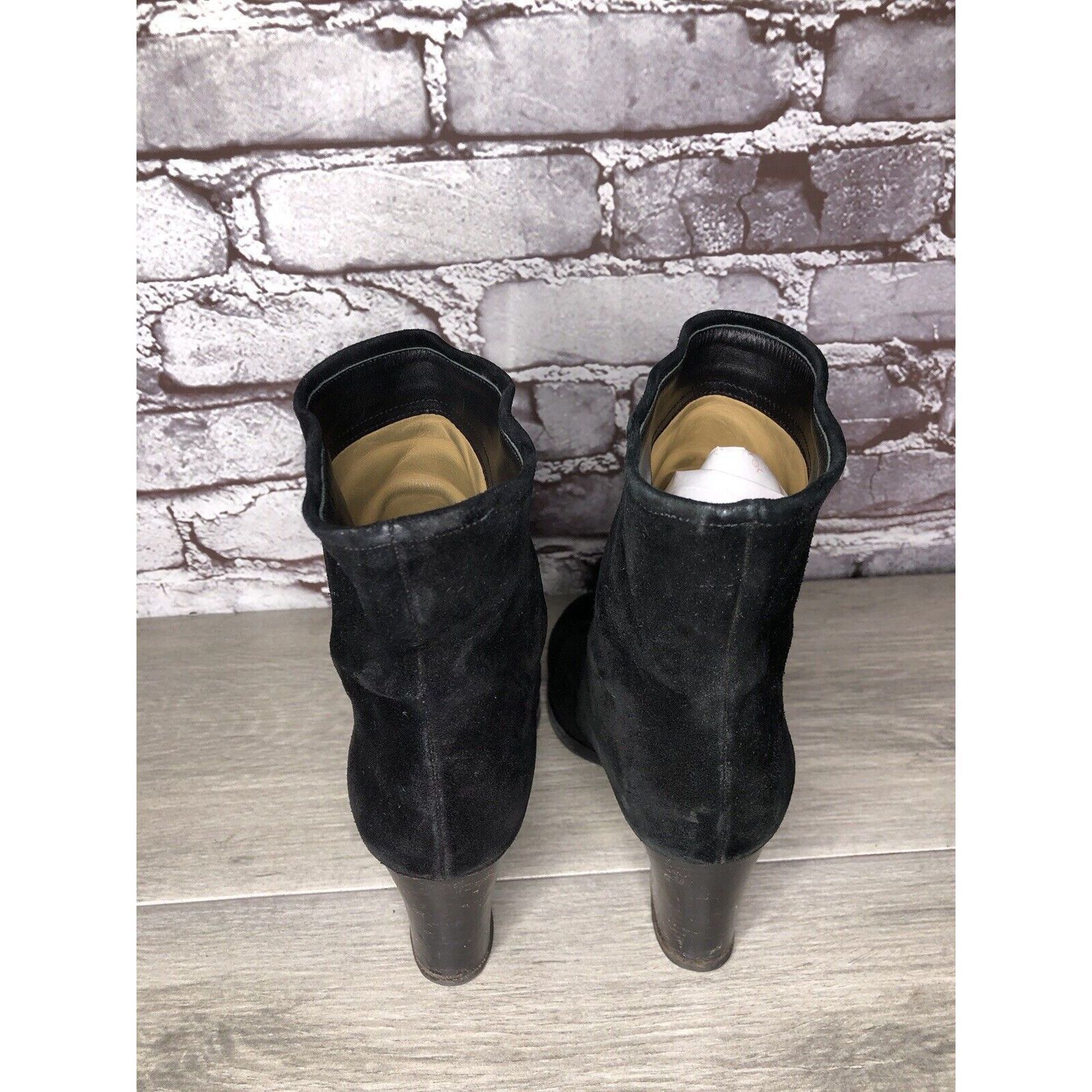 Jil Sander Jil Sander Black Suede Leather Pull On Heel Booties Boots Wo Size US 5 / IT 35 - 5 Thumbnail
