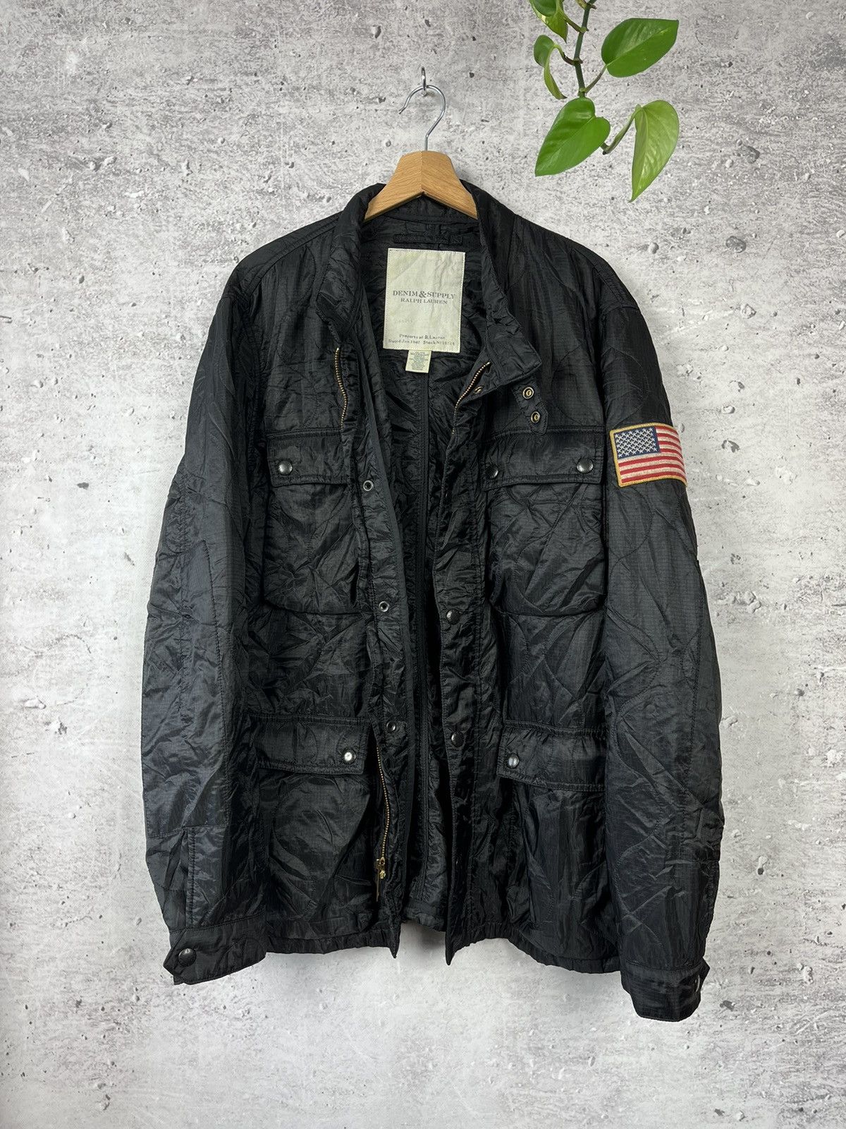 image of American Classics x Denim And Supply Ralph Lauren Ralph Laurent Denim&supply Quilted Military Jacke