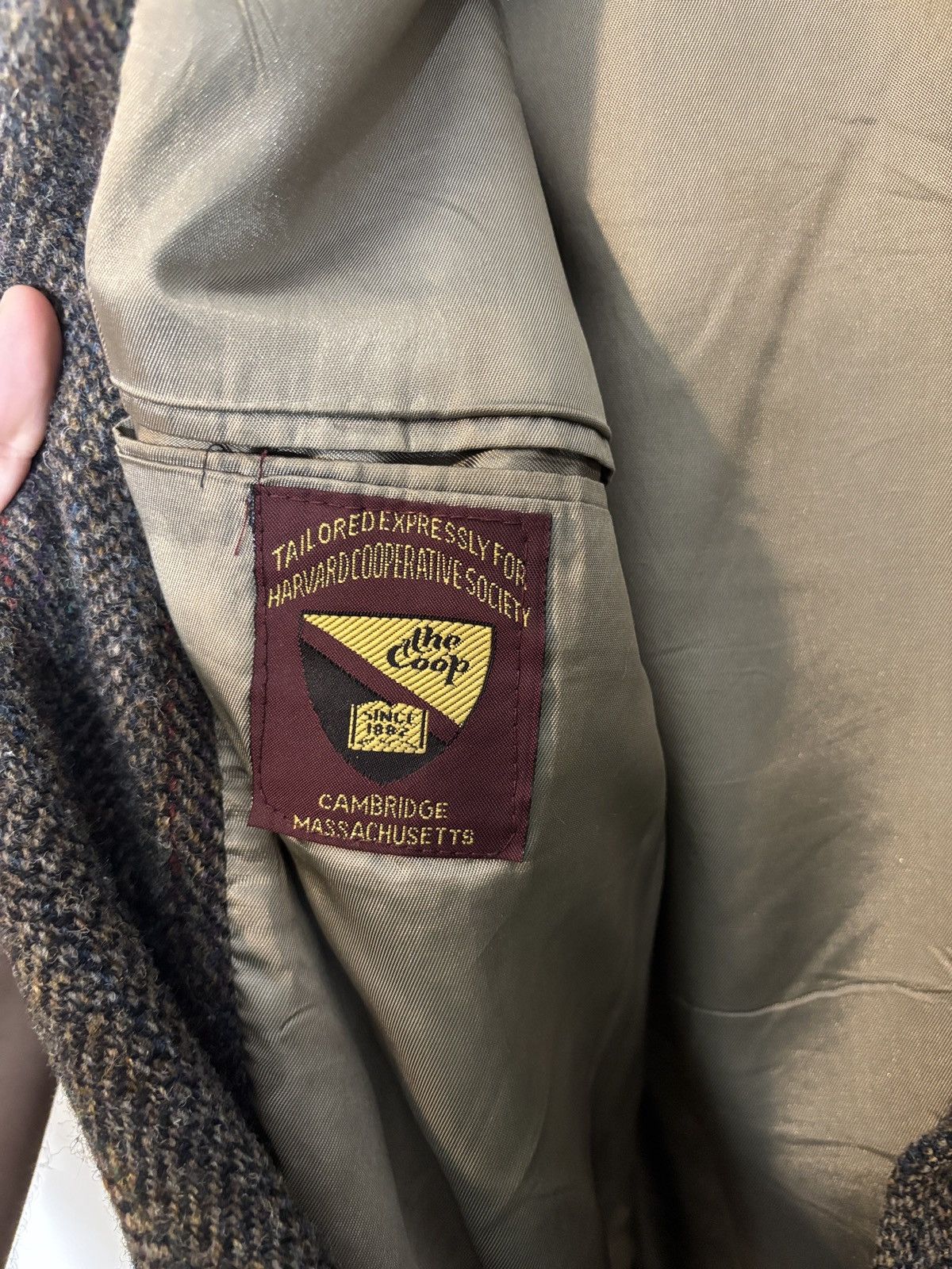 Harris Tweed Vintage Harris Tweed Handwoven Scottish Wool Harvard Blazer Size 42R - 5 Thumbnail
