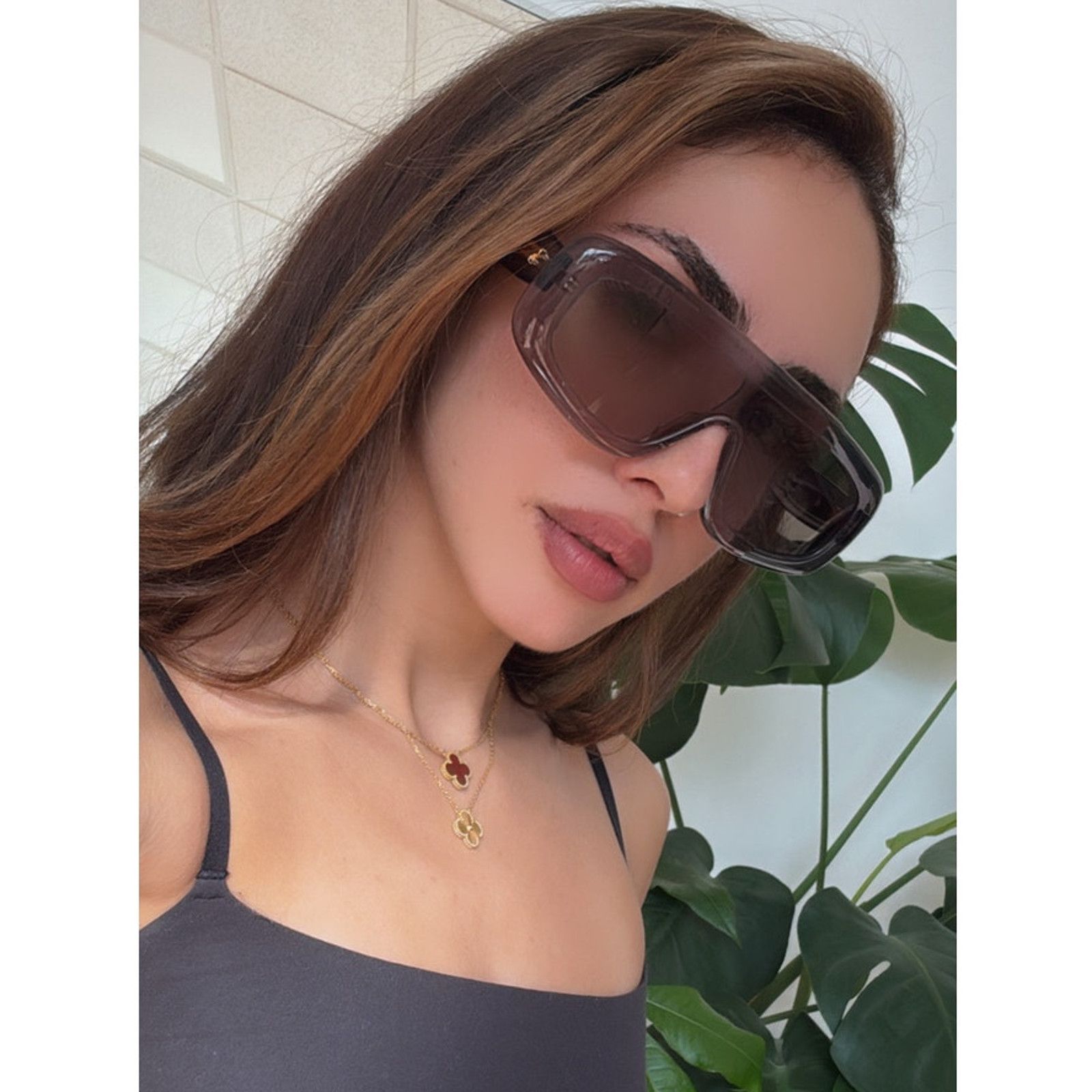Bottega Veneta NEW Bottega Veneta BV1281S Grey Mask Sunglasses $595 Size ONE SIZE - 1 Thumbnail