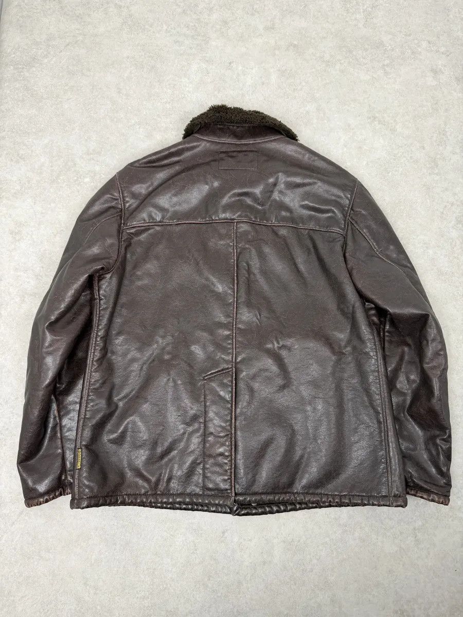 Armani 2000s Armani Brown Faux Shearling Jacket Size US M / EU 48-50 / 2 - 2 Thumbnail