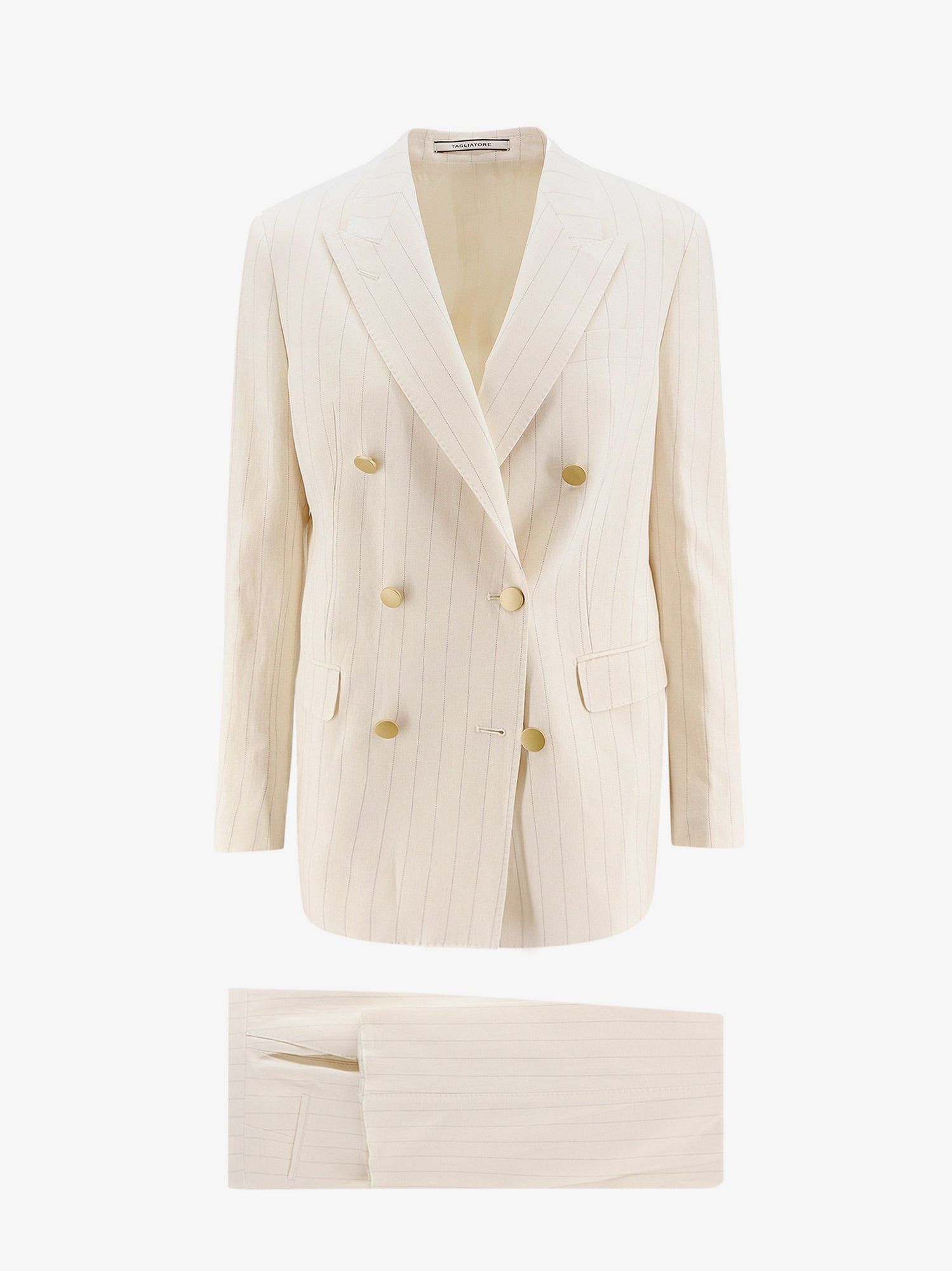 image of Tagliatore Suit Woman Beige Suits, Women's (Size Large)