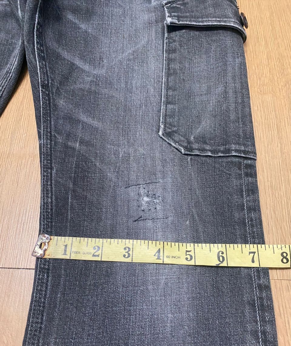 If Six Was Nine 💥BEST OFFER💥VINTAGE BACK NUMBER CARGO DISTRESSED DENIM Size US 30 / EU 46 - 5 Thumbnail