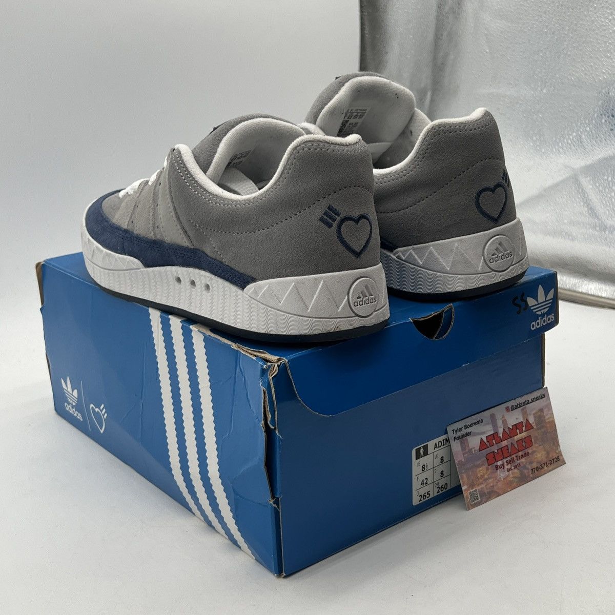 Adidas Human made x adimatic grey tech indigo Size US 8.5 / EU 41-42 - 4 Thumbnail