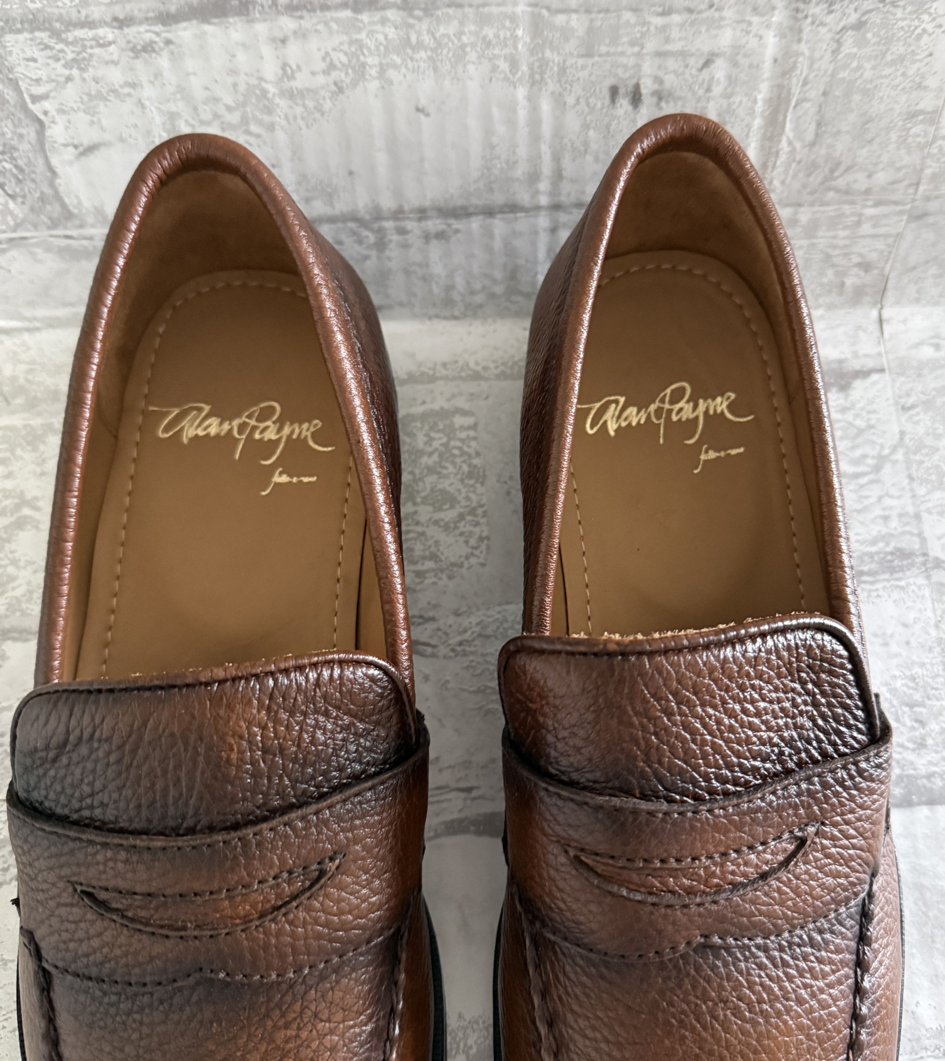 Alan Paine Alan Payne Cole Deerskin Stitched Comfort Men Penny Loafer 9 Size US 9 / EU 42 - 3 Thumbnail