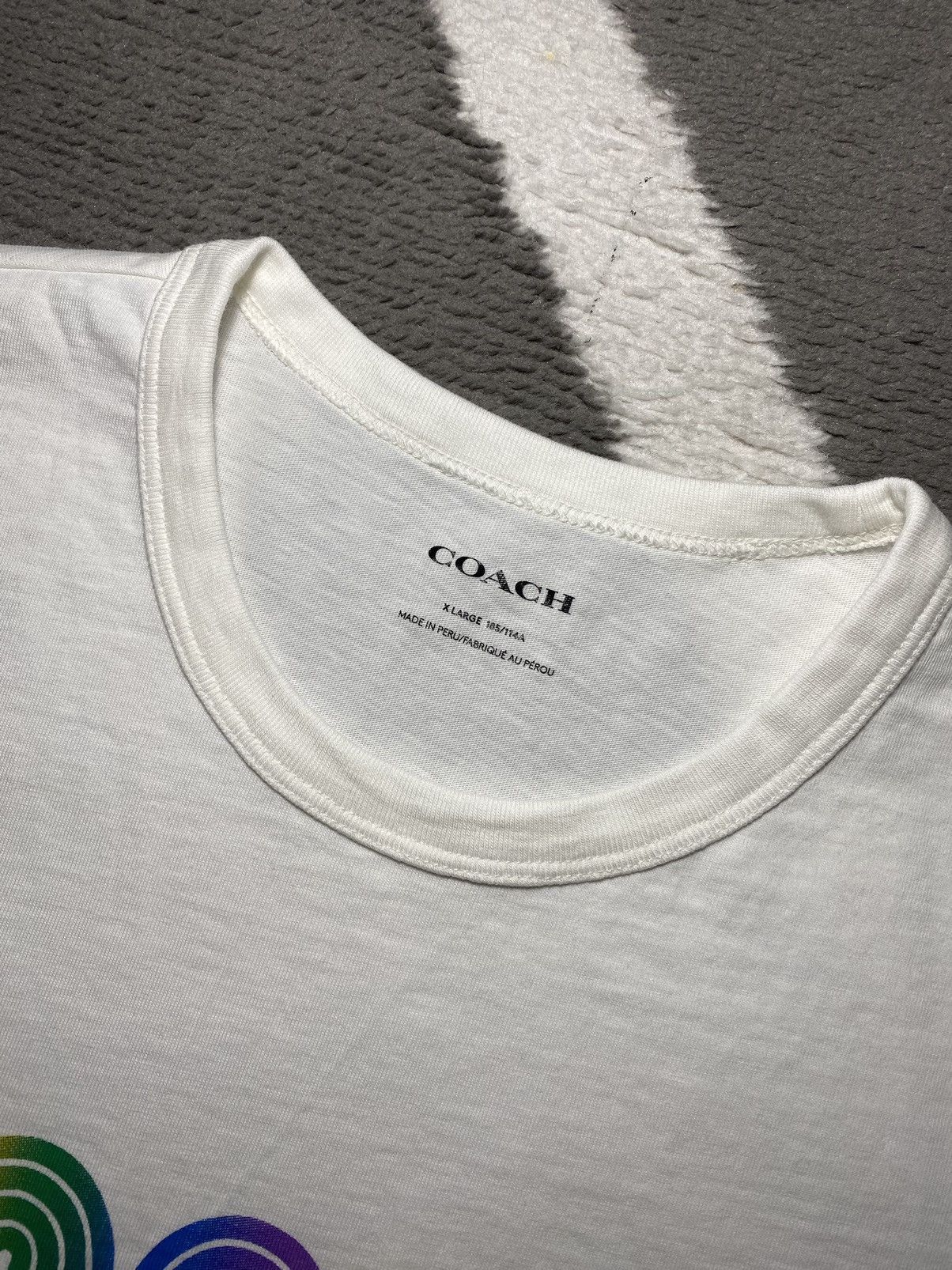 Coach × Designer Men’s Coach Rainbow Signature T-shirt tee Size US XL / EU 56 / 4 - 10 Thumbnail