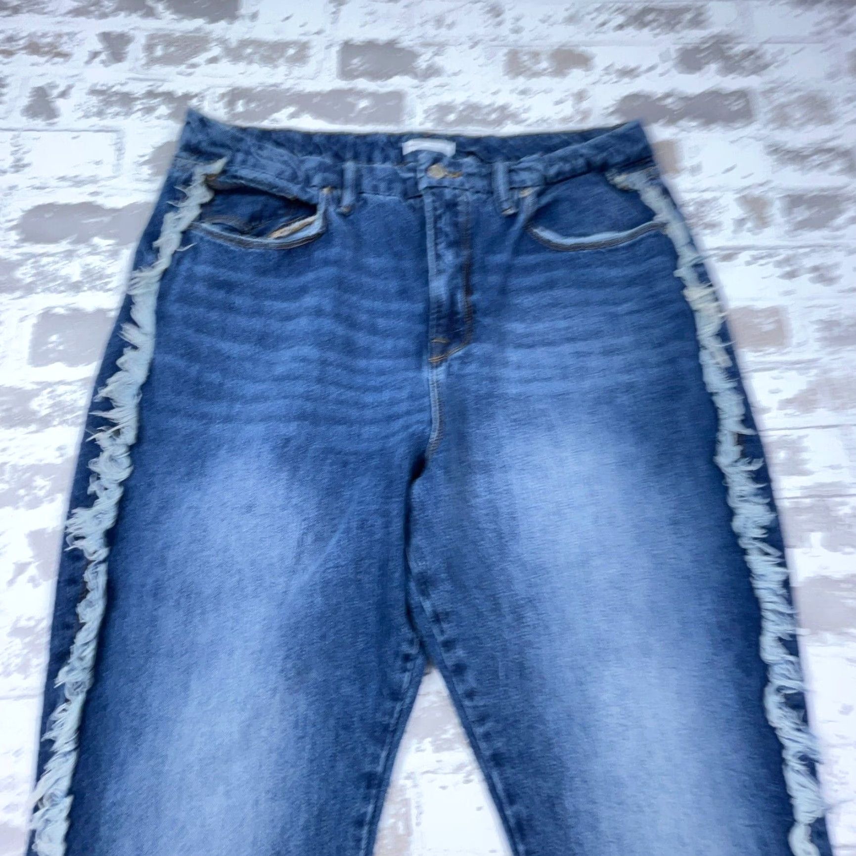 Good American Good American Jeans Women 15 Skinny High Rise Waist Med Wash Faded Pants Ladies Blue Size 36" / US 14 / IT 50 - 3 Thumbnail