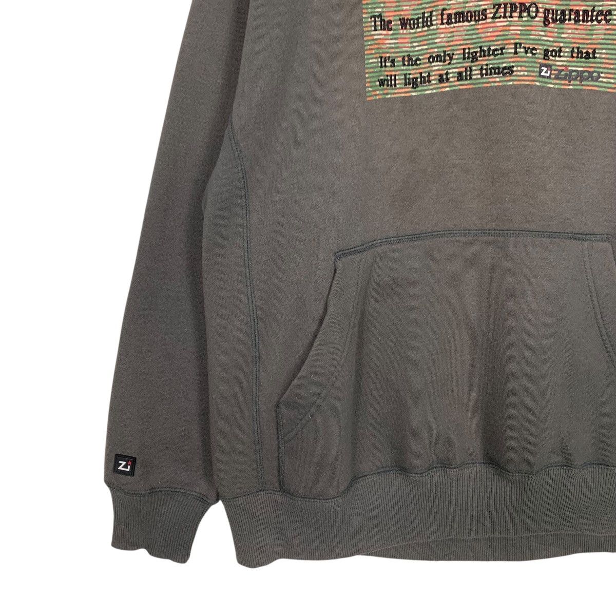 Zippo Vintage 90’s ZIPPO Pullover Hoodie Sweatshirt #3639-C166 Size US L / EU 52-54 / 3 - 6 Thumbnail