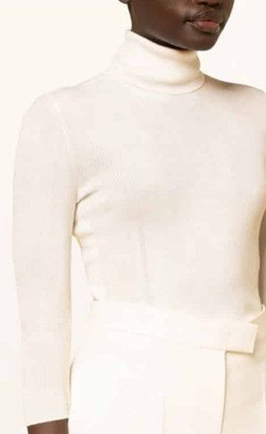 Tom Ford o1loc1c0924 MAK1086 Turtleneck Knitted Top in White Size XS / US 0-2 / IT 36-38 - 2 Thumbnail