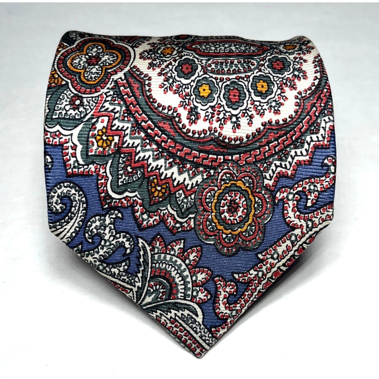 Polo Ralph Lauren VINTAGE Polo Ralph Lauren Men's Tie Silk Floral Paisley 100% Silk Made in USA Size US M / EU 48-50 / 2 - 2 Thumbnail