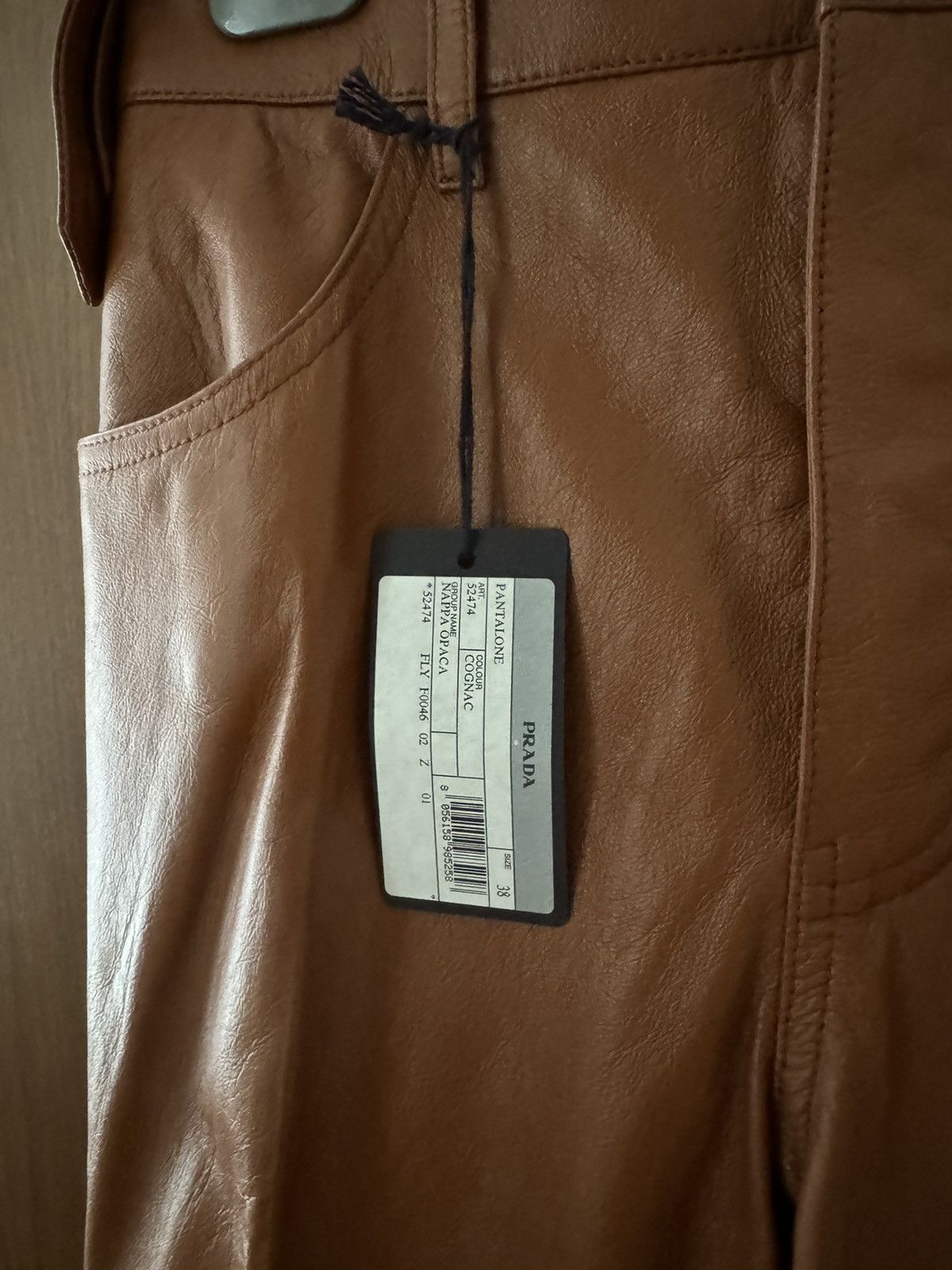 Prada Prada F/W 2017 Runway Leather Pants Size 26" / US 2 / IT 38 - 3 Thumbnail