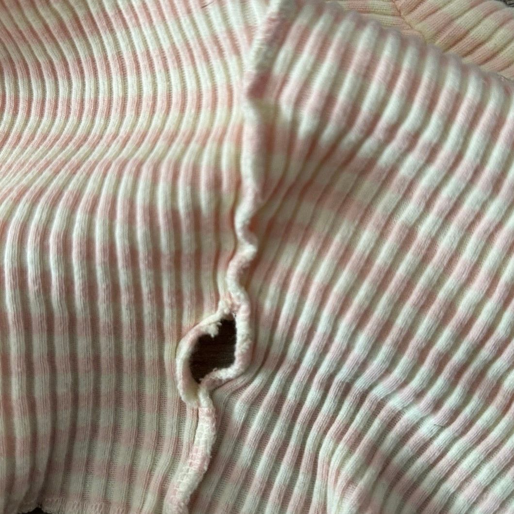 Gap gap pink and yellow striped long sleeve wrap shirt Size L / US 10 / IT 46 - 3 Thumbnail