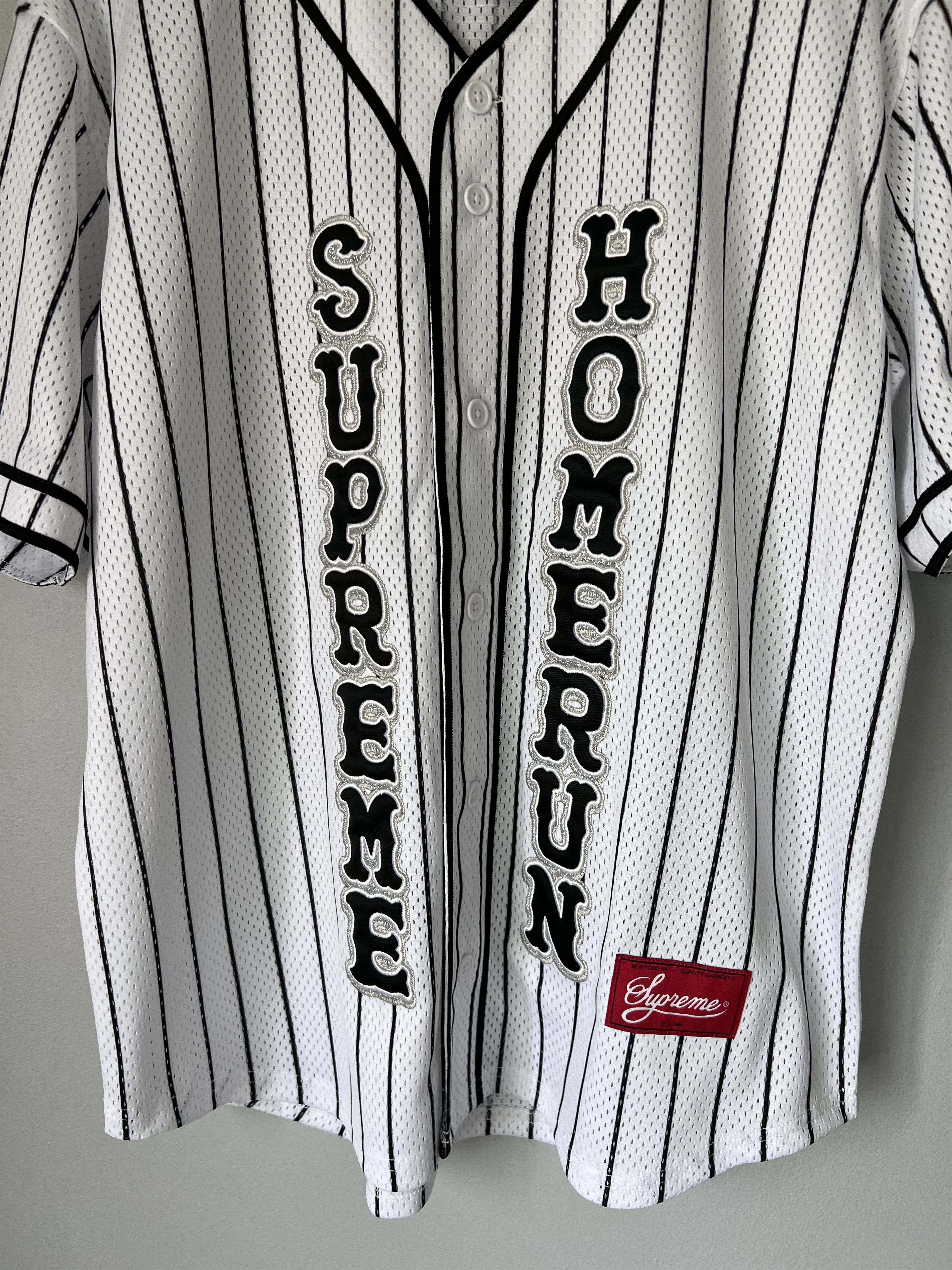 Supreme Supreme Home Run Baseball Jersey in White Size US M / EU 48-50 / 2 - 3 Thumbnail