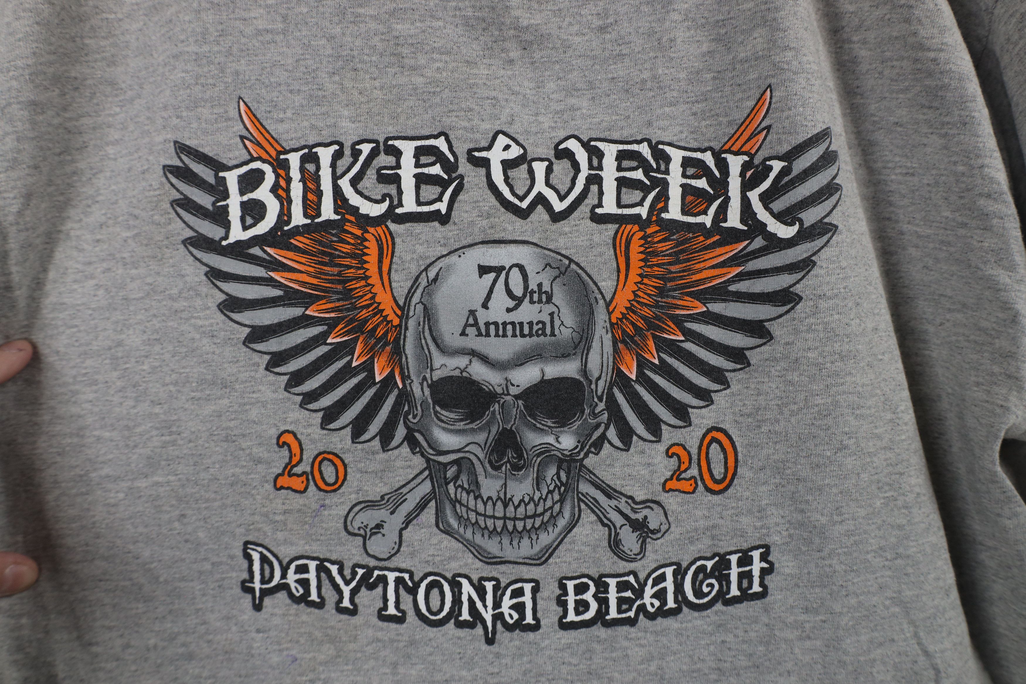 Vintage Y2K 2020 Bike Week Daytona Beach Skull Long Sleeve T-Shirt Size US L / EU 52-54 / 3 - 7 Thumbnail