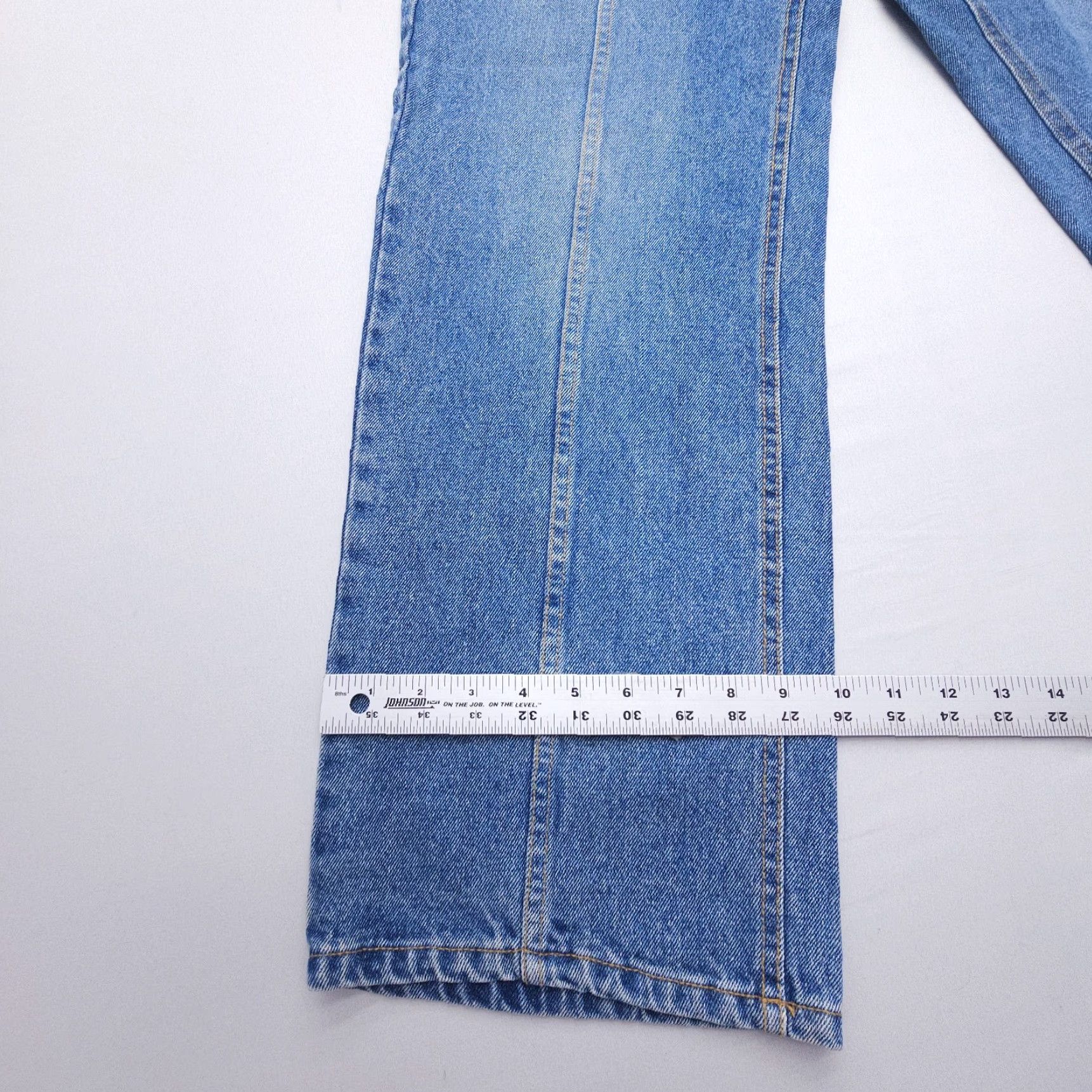 Vintage Matilda High Rise Straight Jeans 28x28 Blue Boho Relaxed Fit Womens Size 28" / US 6 / IT 42 - 5 Thumbnail