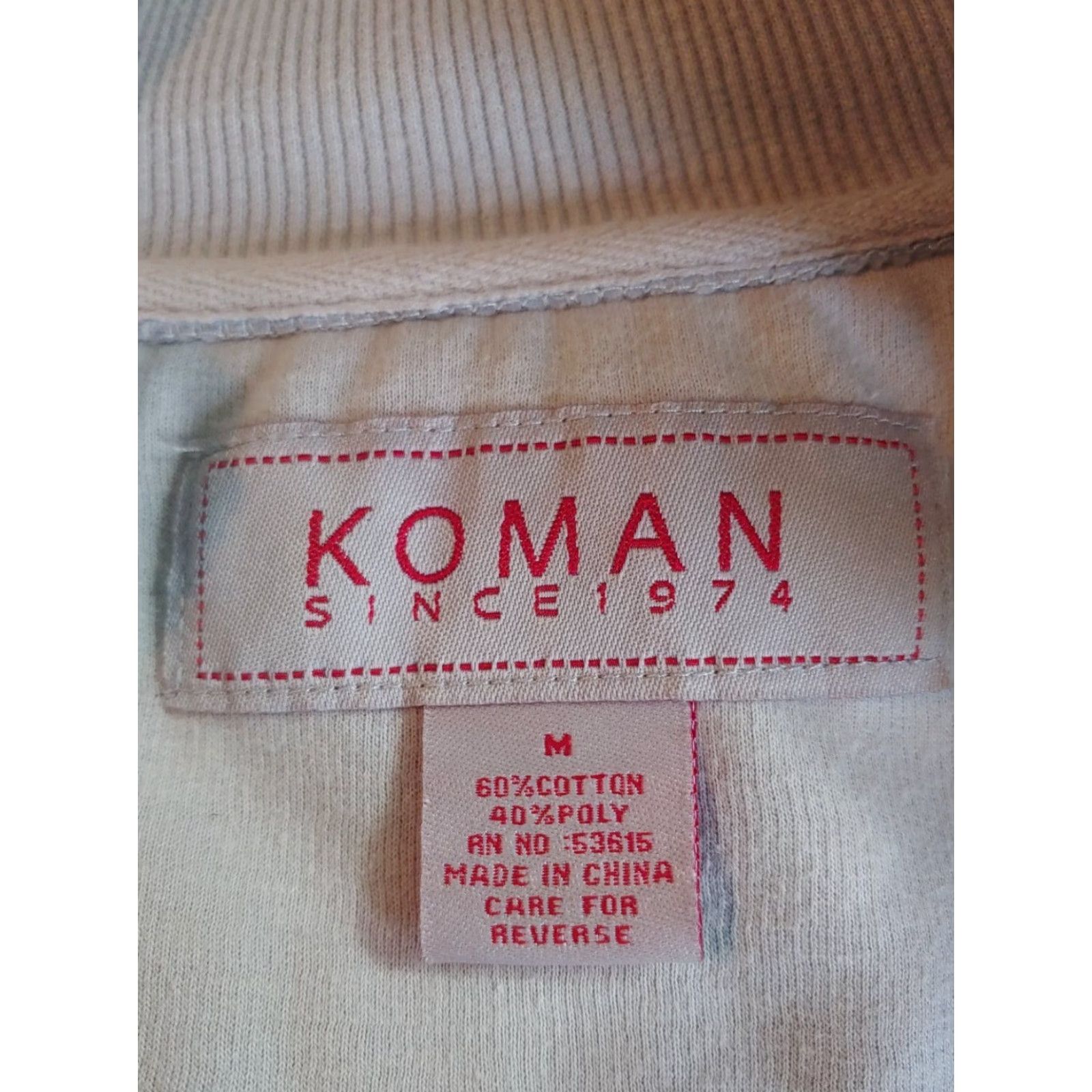Vintage VINTAGE Koman Fleece Jacket Mens M Casual Gray Size US M / EU 48-50 / 2 - 3 Thumbnail