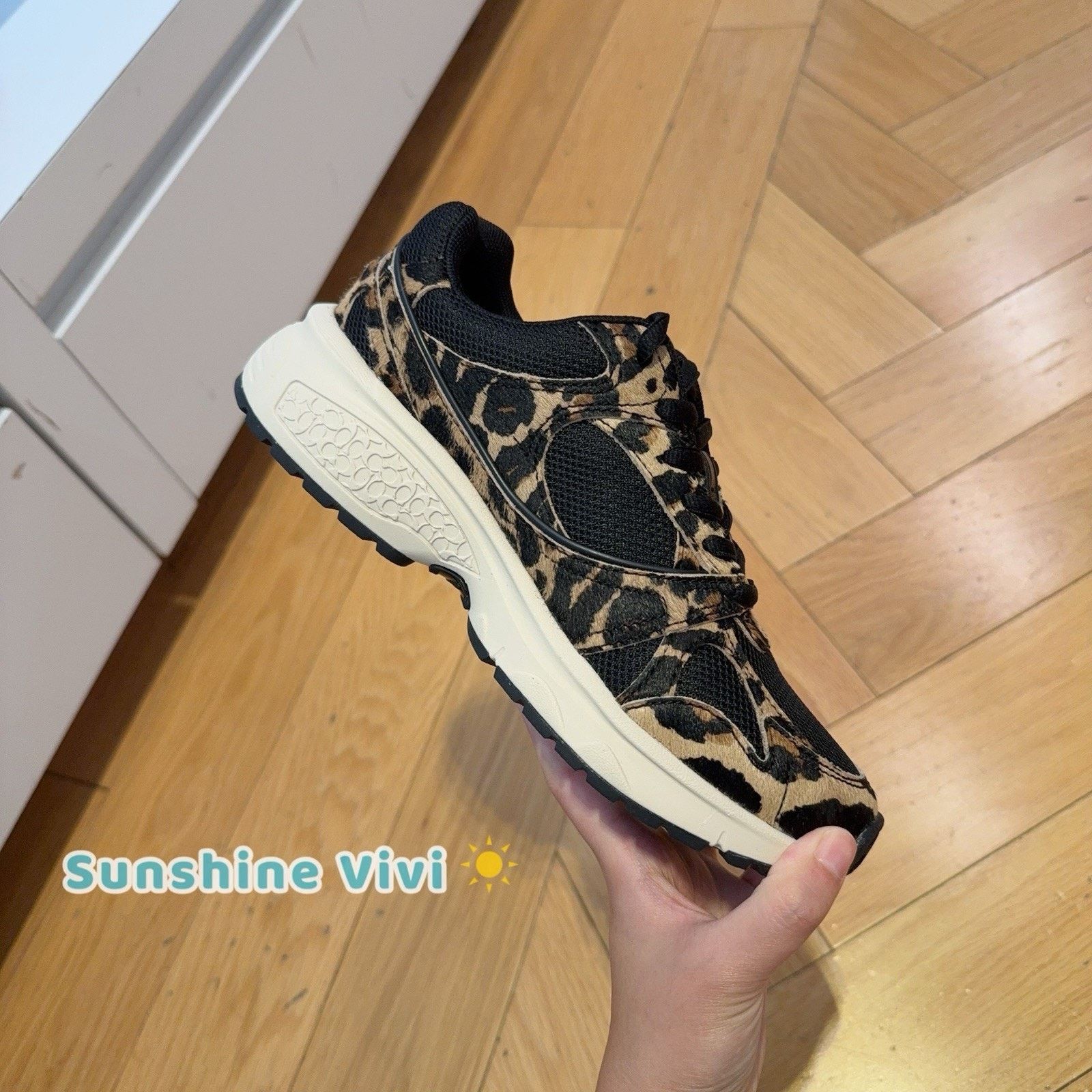 Coach NEW Coach woman's Sport Sneaker Leopard CCI52 Black US 8 Size US 8 / IT 38 - 3 Thumbnail
