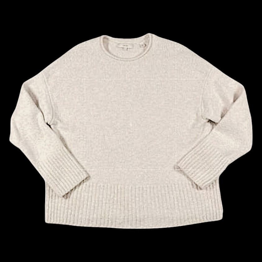 Vince Vince Cream/Ivory Crewneck Sweater | Size L Size L / US 10 / IT 46 - 1 Thumbnail