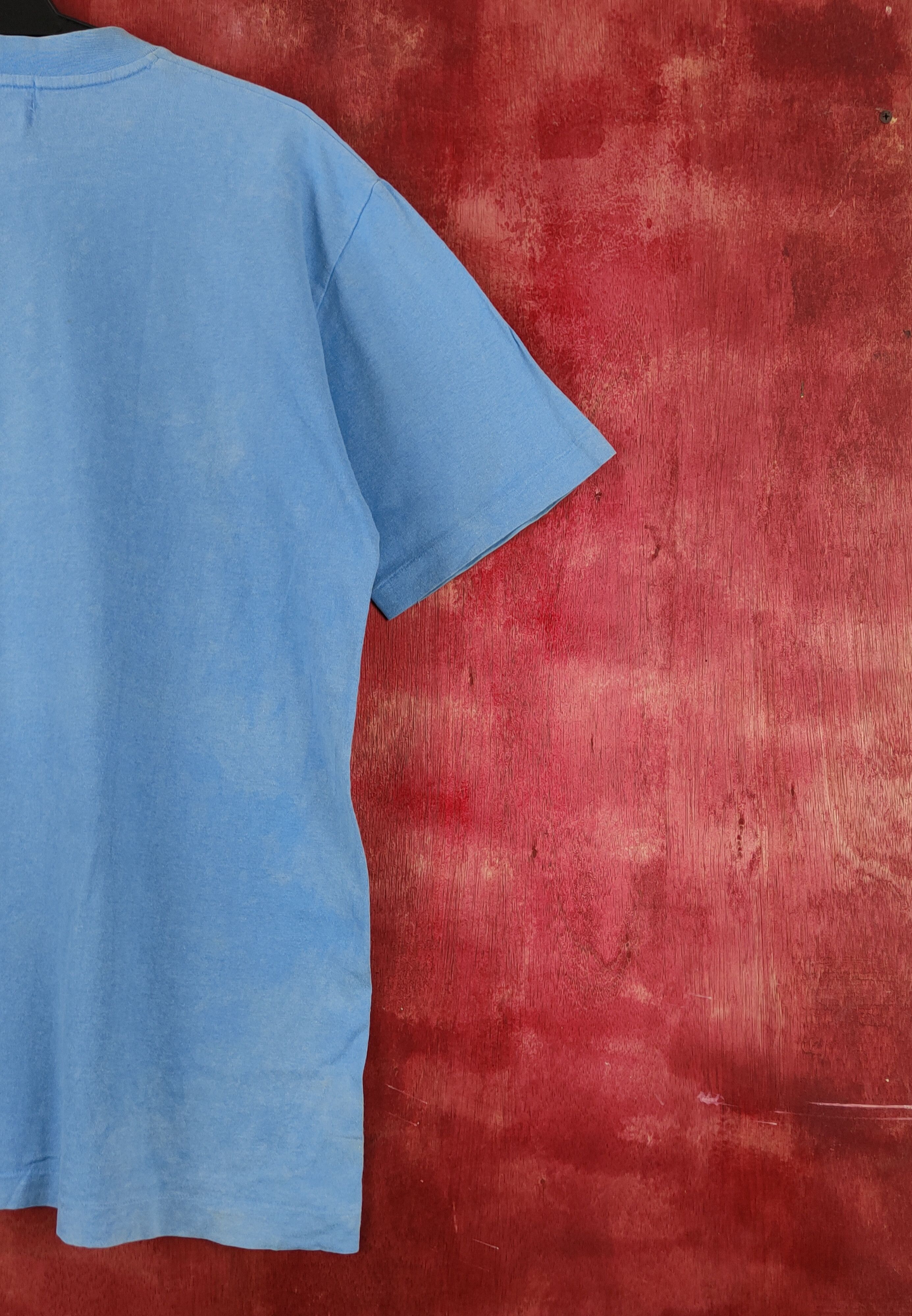 Vintage Crayola vintage cartoon Blue faded tee T-shirts #S2297 Size US L / EU 52-54 / 3 - 9 Thumbnail