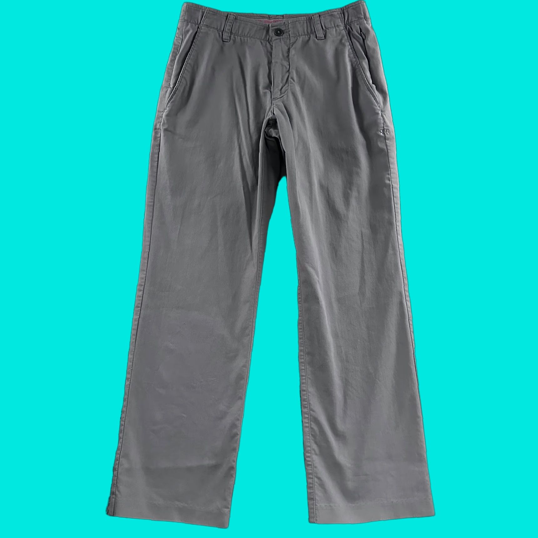 Under Armour VINTAGE? No, Under Armour Mens Pants Gray 33x32 Chino Tech Hybrid Polyester Blend Size US 33 - 1 Thumbnail