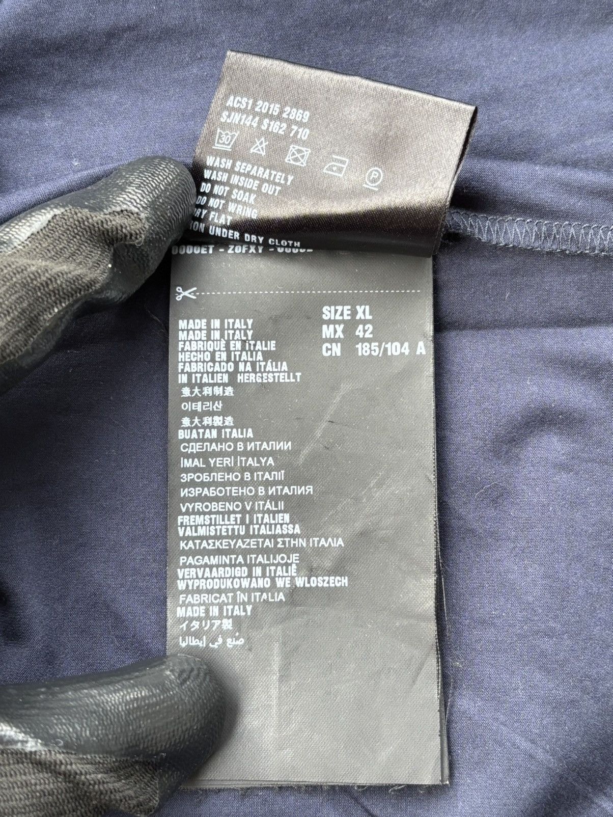 Prada Prada Milano Men's Chest Pocket Tee Navy Size US L / EU 52-54 / 3 - 7 Thumbnail