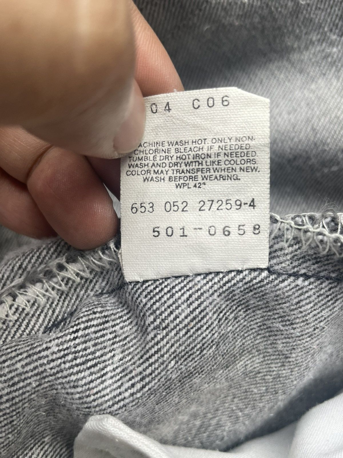 Levi's × Vintage Vintage 1991 Levis 501 e Faded Denim Size US 35 - 18 Thumbnail