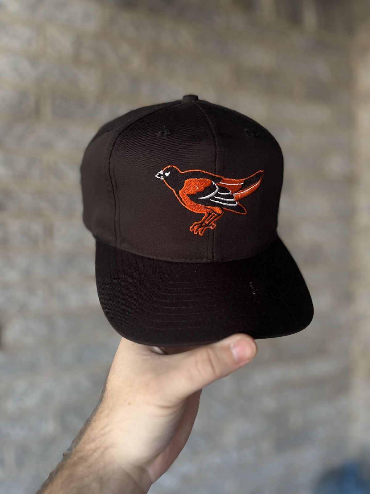 Vintage 1990s Baltimore Orioles popular MLB Snap Back Hat / OSFA / 90s Snap Back / Vintage Hat / Embroidered