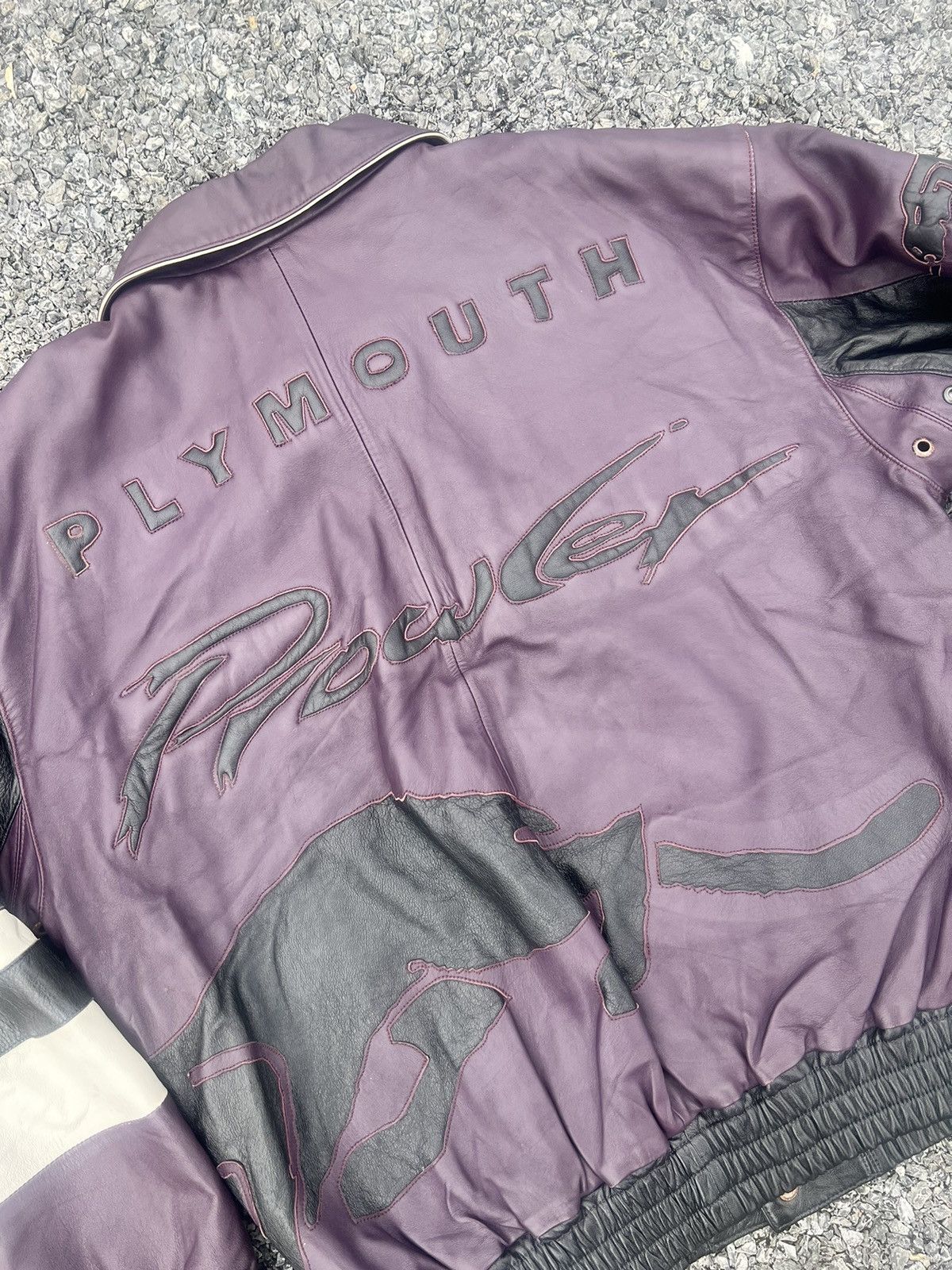 Designer × Vintage Vintage Plymouth Prowler Lamb Leather All Embroidered Jacket Size US M / EU 48-50 / 2 - 3 Thumbnail