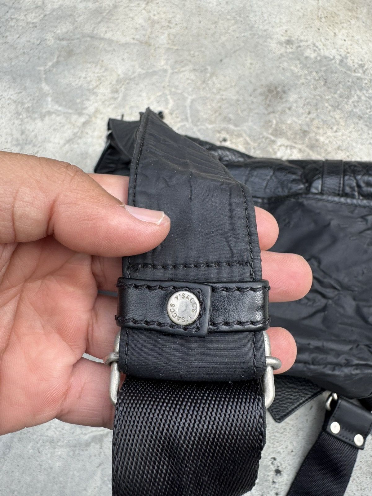 Designer × Y's × Yohji Yamamoto Y’Saccs Y’s Yohji Yamamoto Japan Designer Leather Sling Bag Size ONE SIZE - 11 Thumbnail