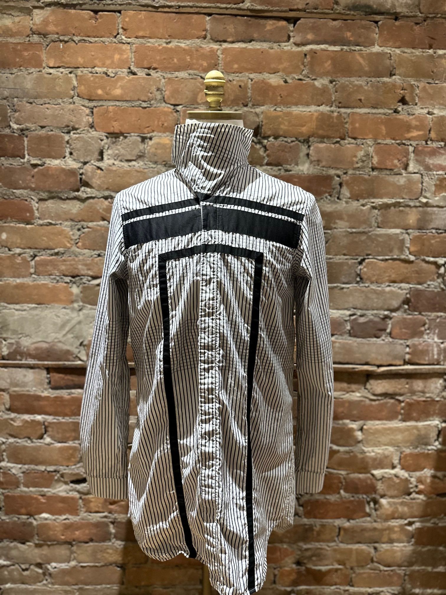 Rick Owens Rick Owens Mainline Striped Graphic Shirt – RU14S1294-GRAPH Size US M / EU 48-50 / 2 - 1 Thumbnail