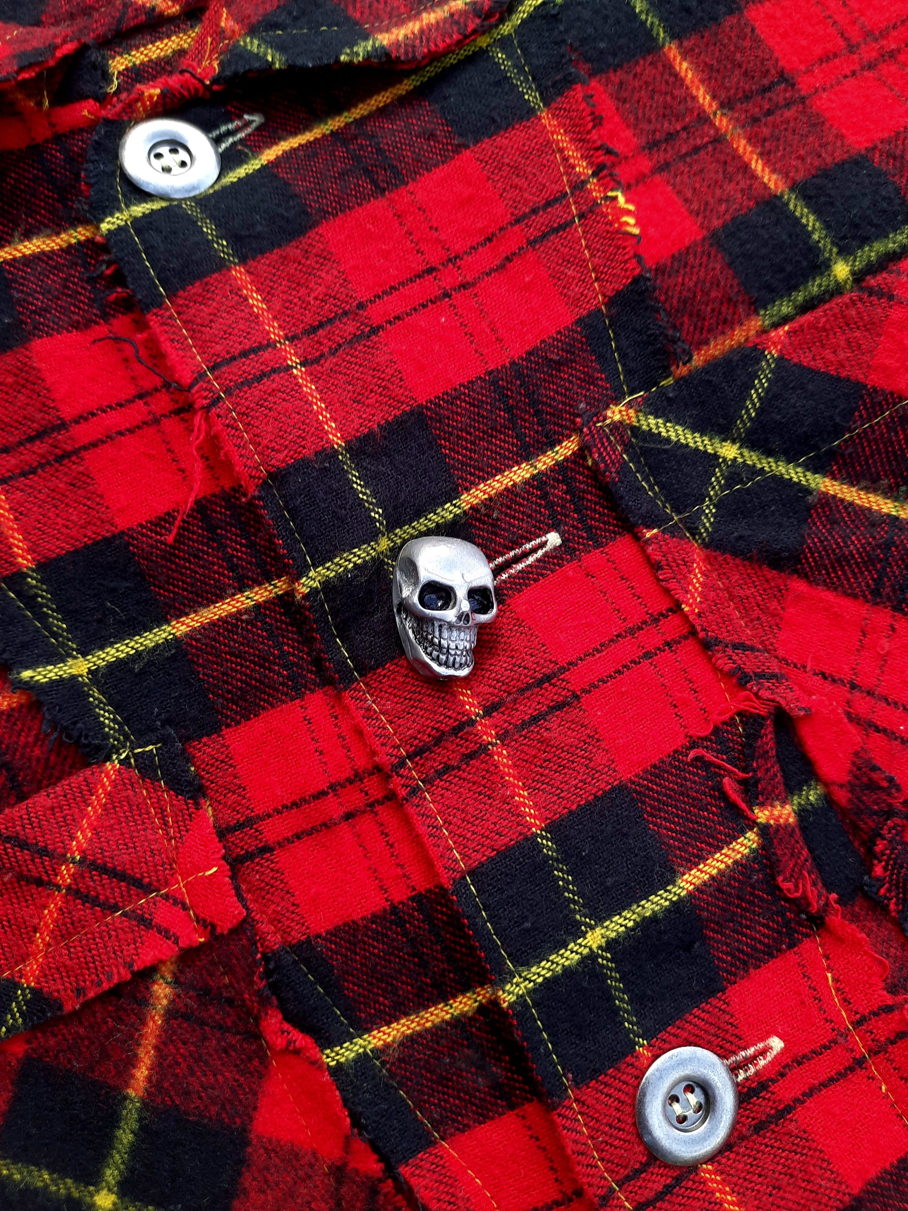 Japanese Brand MILK BOY Red Check Jacket Size US M / EU 48-50 / 2 - 2 Thumbnail