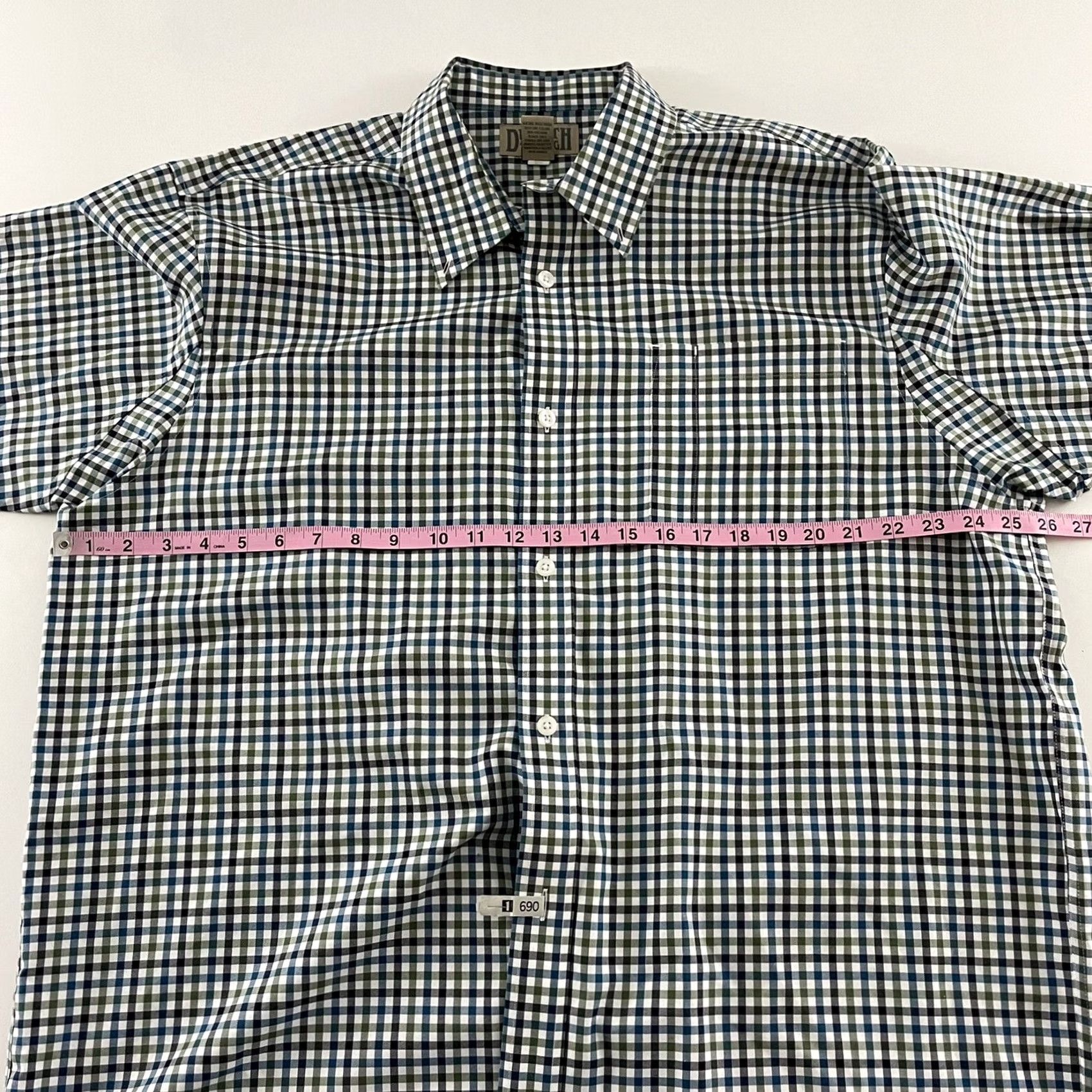 CO Duluth Short Sleeve Plaid Button-Up Shirt Mens XL Green White Blue Centennial Plaid? Size US XL / EU 56 / 4 - 3 Thumbnail