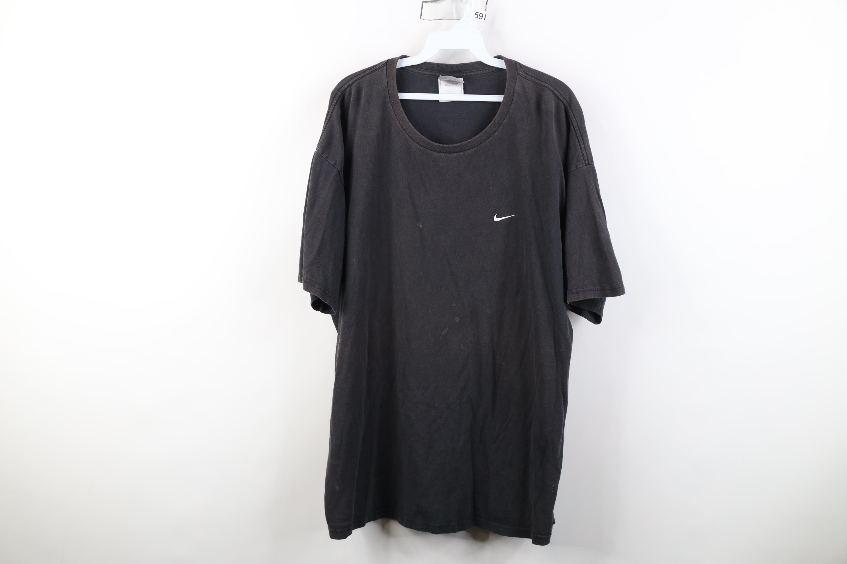 Nike Vintage Y2K Nike Sun Travis Scott Mini Swoosh T-Shirt Black Size US XL / EU 56 / 4 - 1 Thumbnail