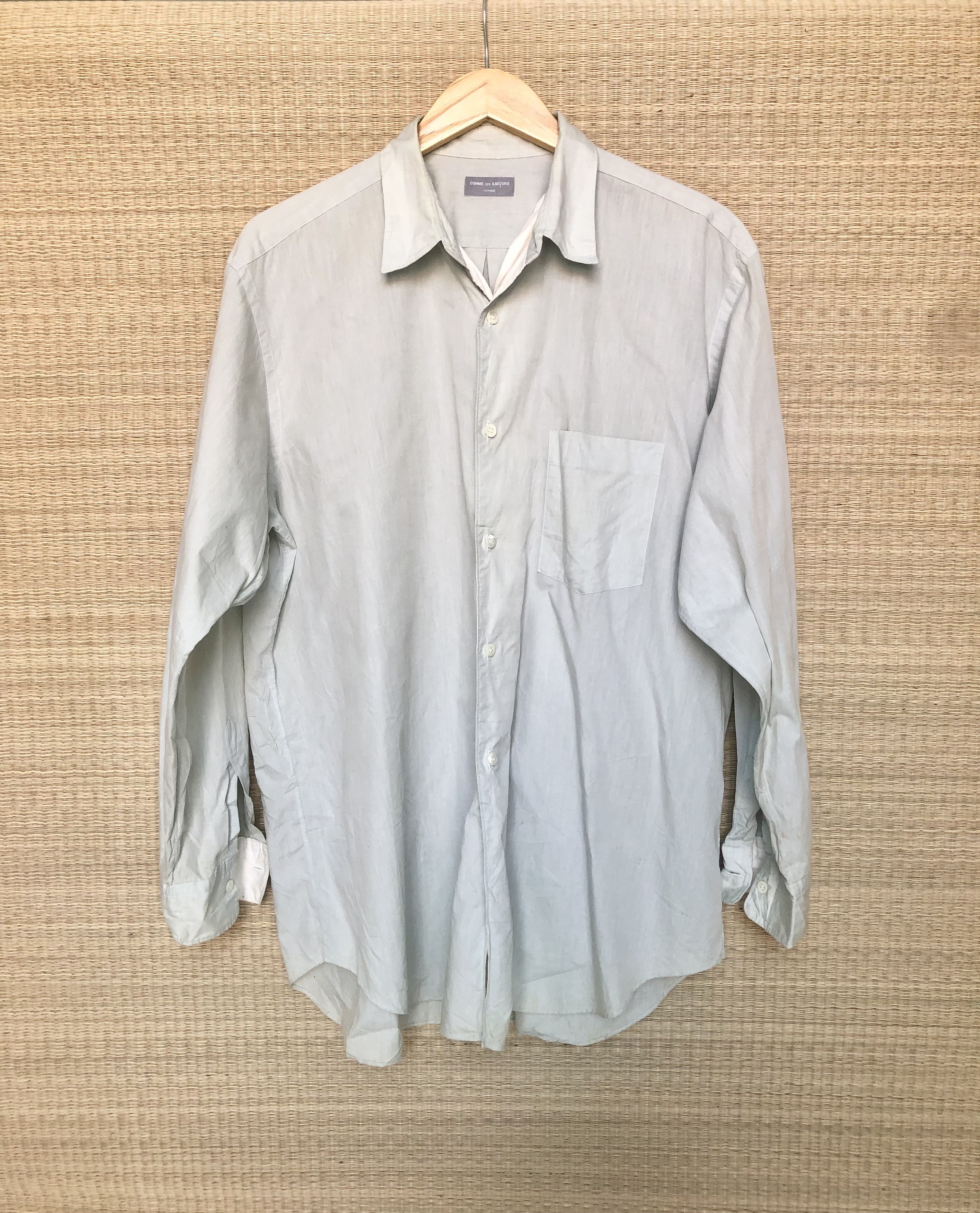 Comme des Garcons Homme sea-foam double layered shirt Size US L / EU 52-54 / 3 - 4 Thumbnail