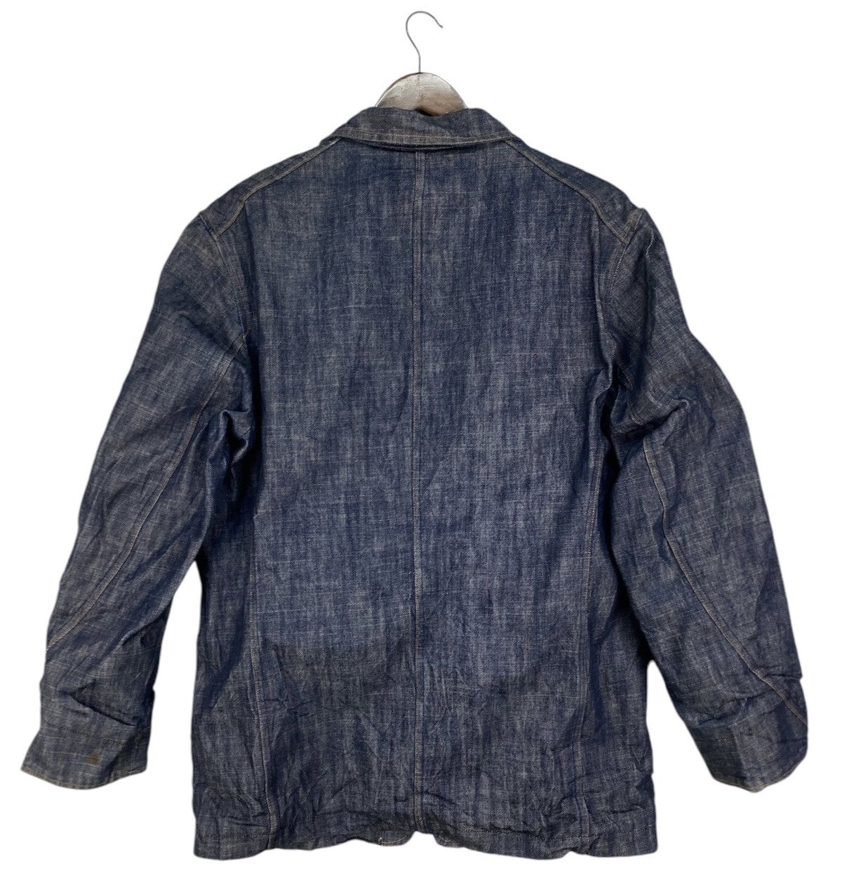 Japanese Brand Absolute Denim Jacket Size US XL / EU 56 / 4 - 4 Thumbnail