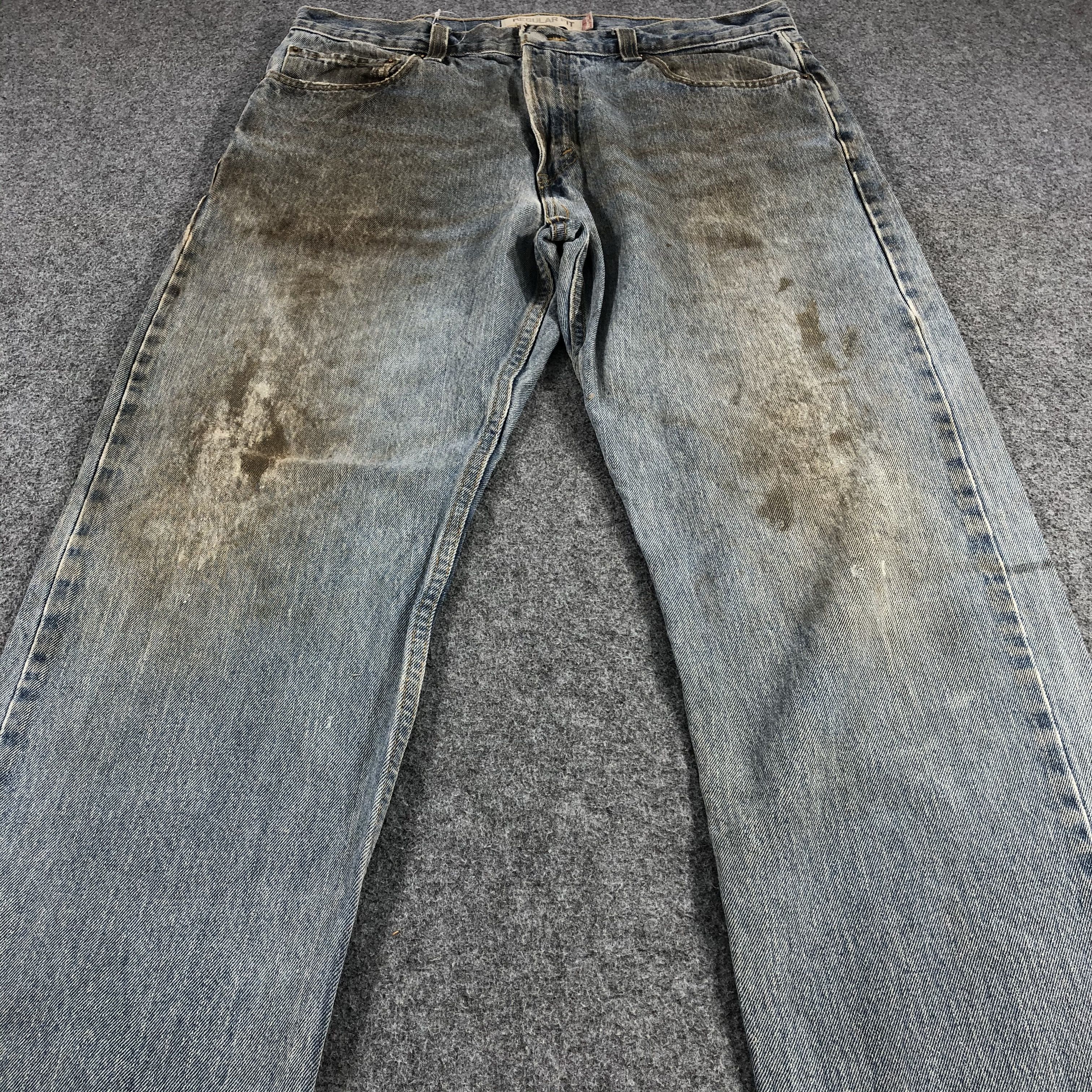 Levi's × Vintage Vintage Dirty Oil Levis 505 Jeans-JM1127 Size US 37 - 3 Thumbnail