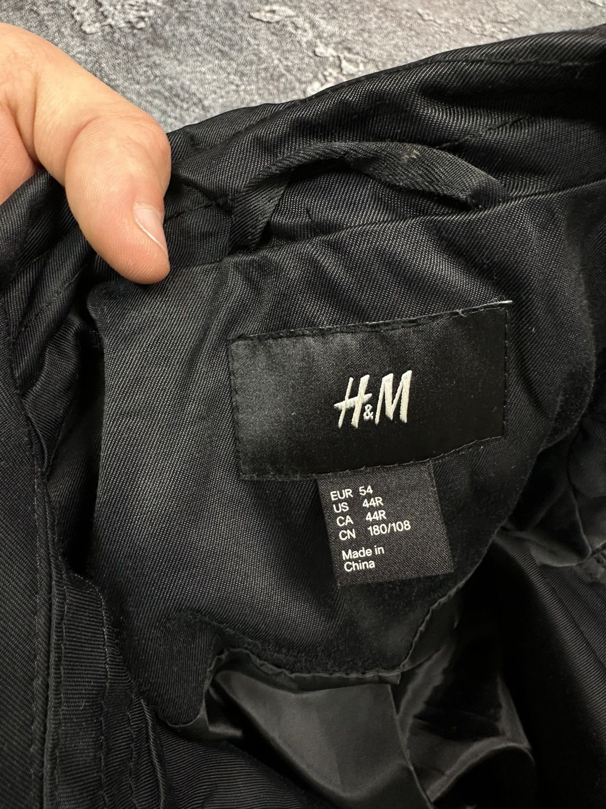 H&M H&M trench coat jacket Men Black L XL size 54R Size US L / EU 52-54 / 3 - 6 Thumbnail