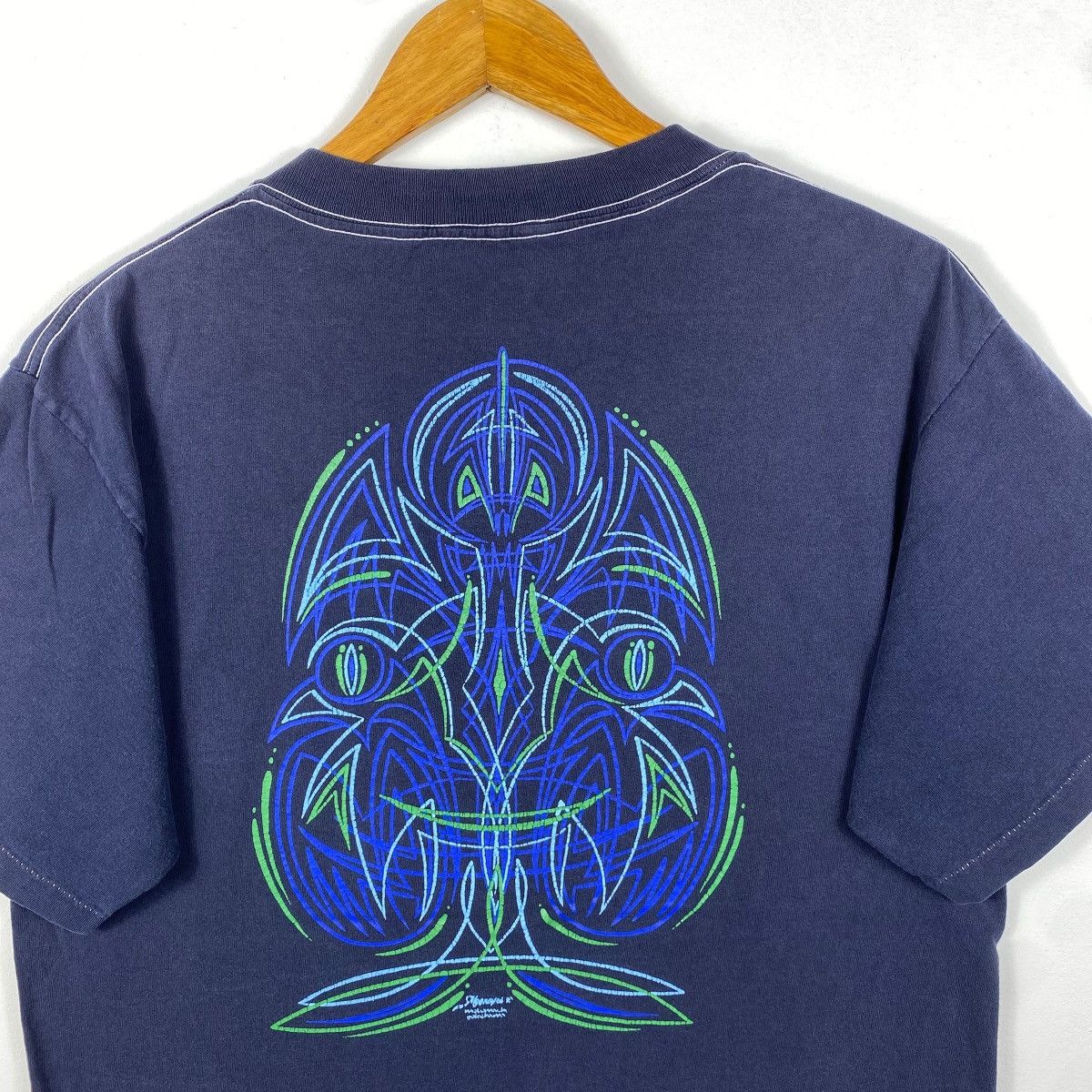 Band Tees × Vintage Vintage 90's OKUDA TAMIO Wild Journey 2 Mooneyes Tribal Size US L / EU 52-54 / 3 - 2 Thumbnail