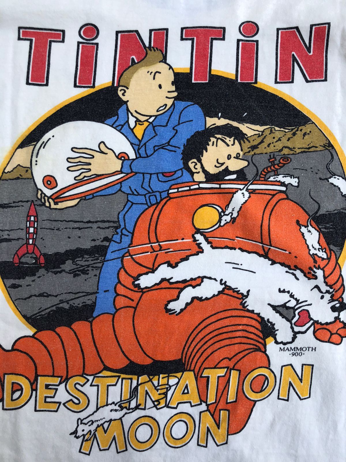 Vintage Vintage Tintin 90s Destination Moon “mammoth 900” T-Shirt Size US L / EU 52-54 / 3 - 4 Thumbnail