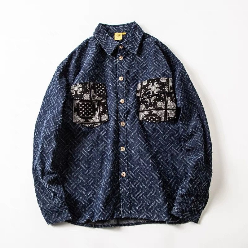 Japanese Brand × Very Cool Blue Jeans Japanese Style Shirt Streetwear ...