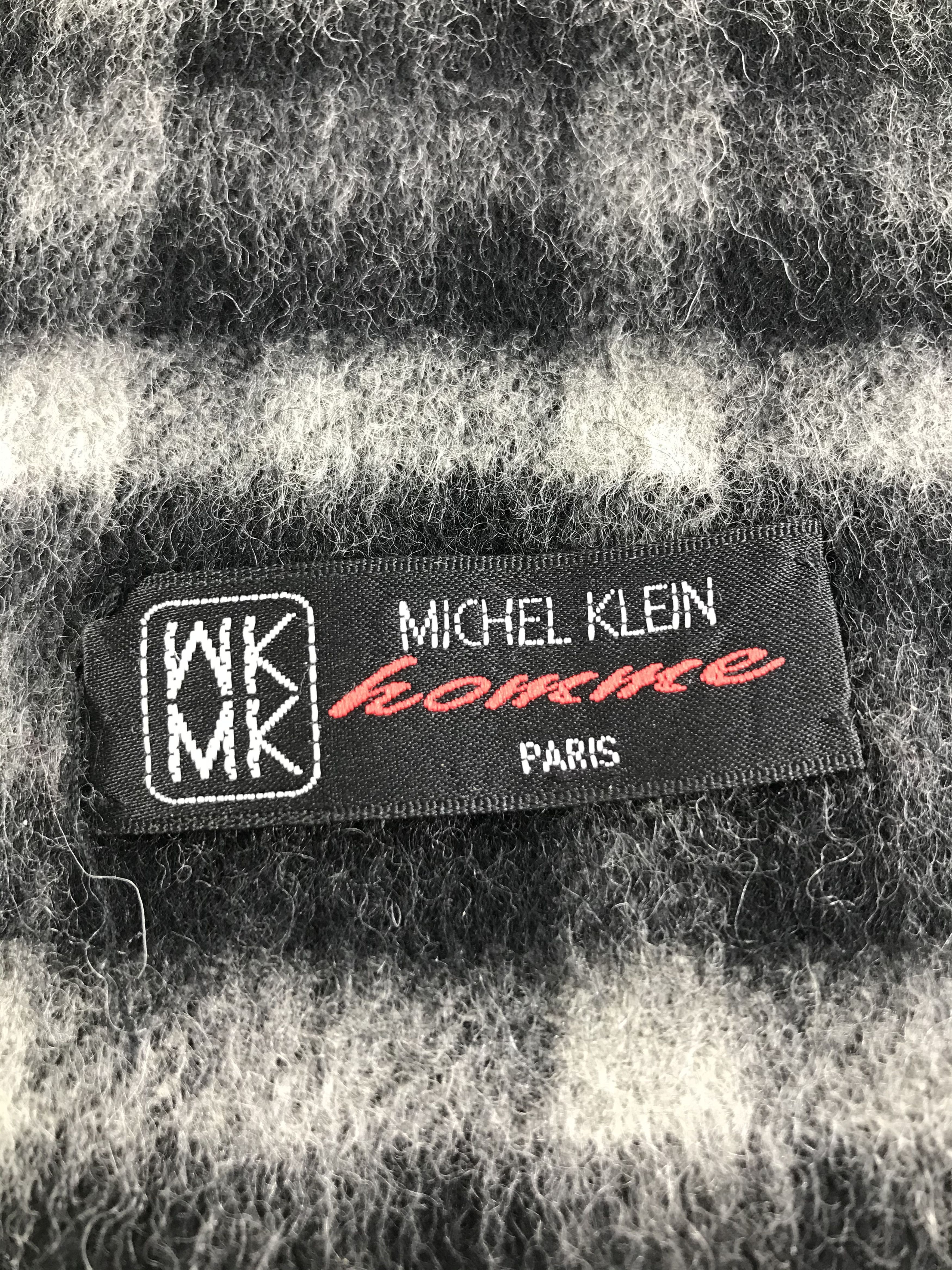 Michel Klein Michel Klein Homme Tartan Scarf Muffler Cashmere V137 Size ONE SIZE - 4 Thumbnail