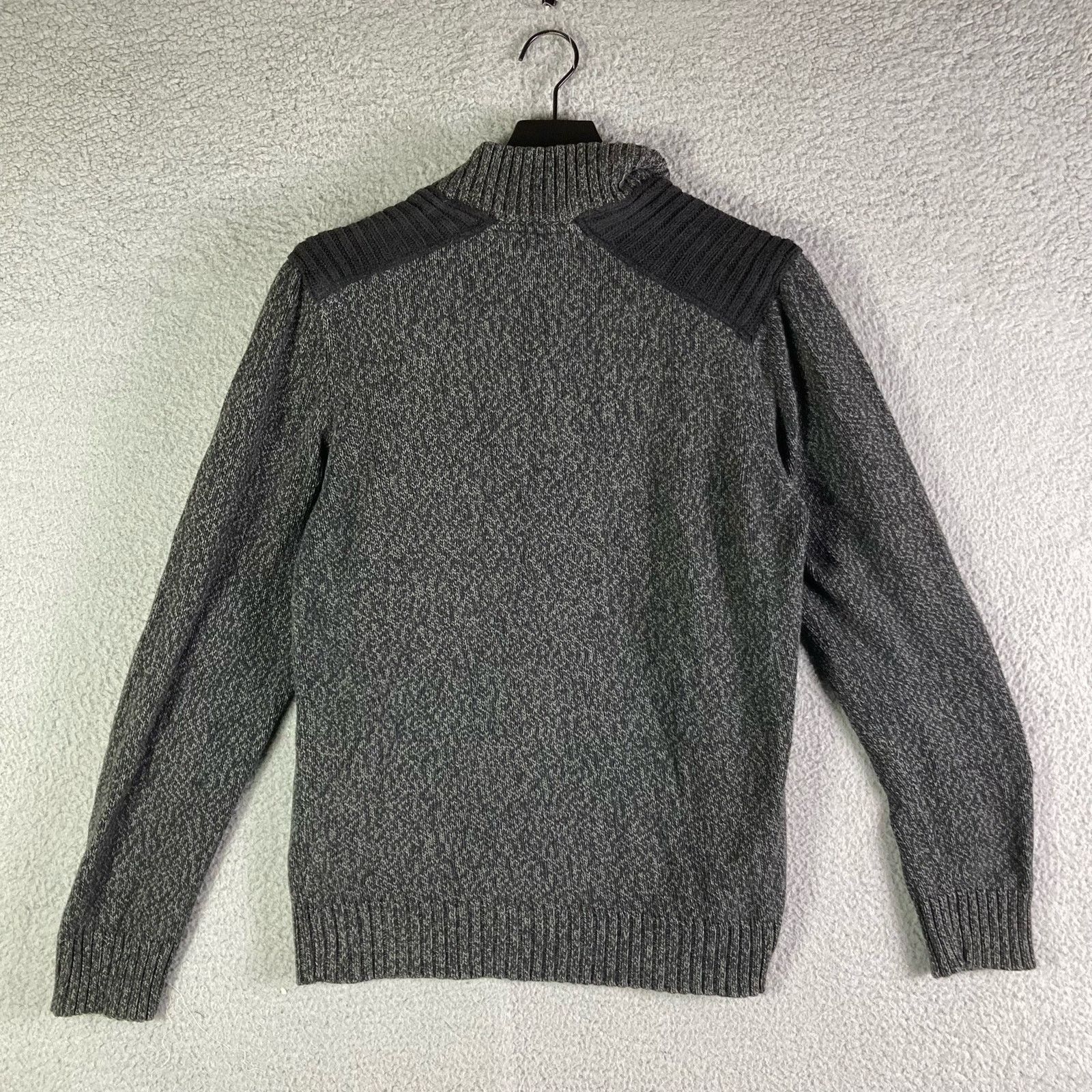 Apt. 9 Sweater Mens Gray Pullover Size Medium 1/4 Button Knit Size US M / EU 48-50 / 2 - 4 Thumbnail