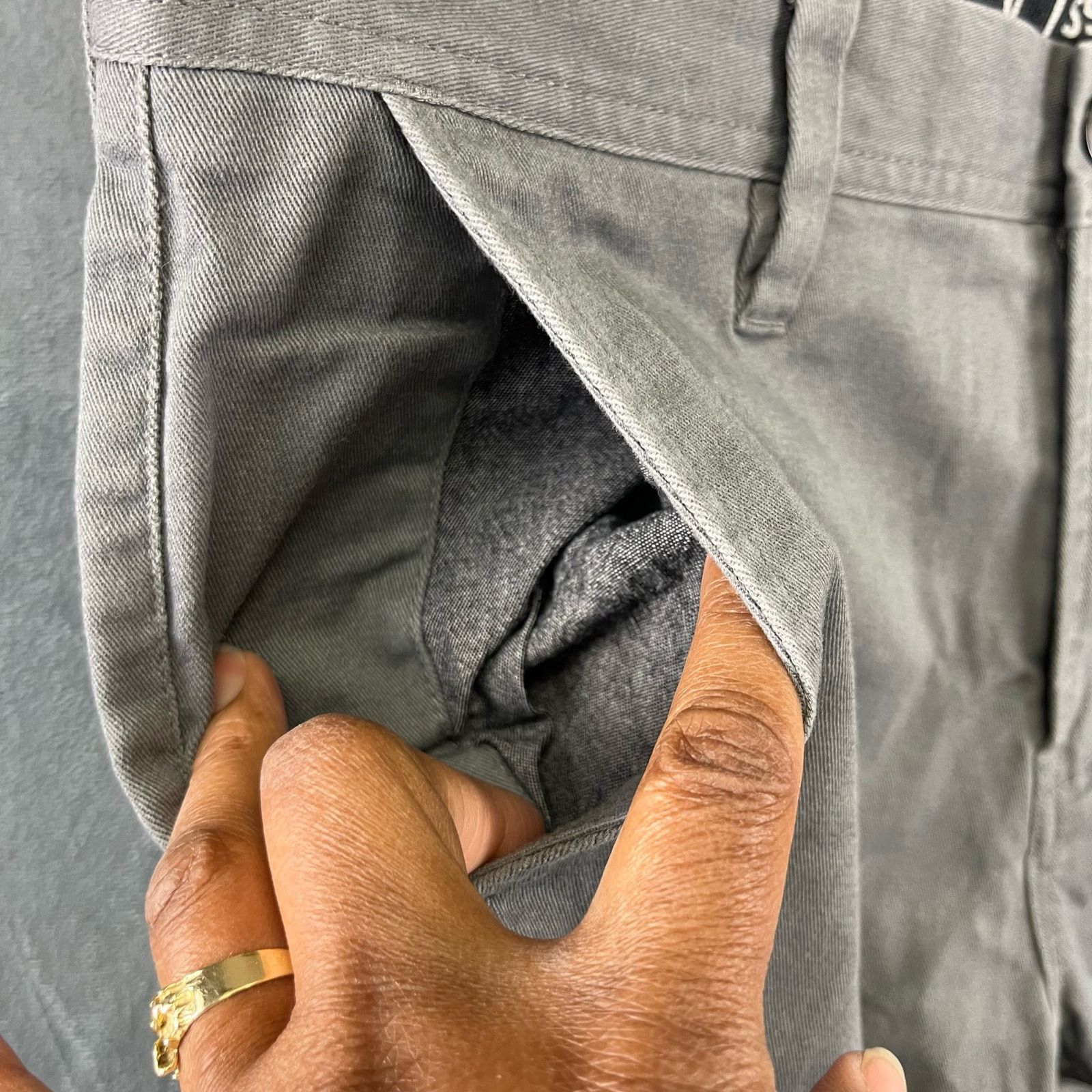 Vissla Vissla Upcycled Chino Trousers Skater Work Gray Mens Size 32 Size US 32 / EU 48 - 7 Thumbnail