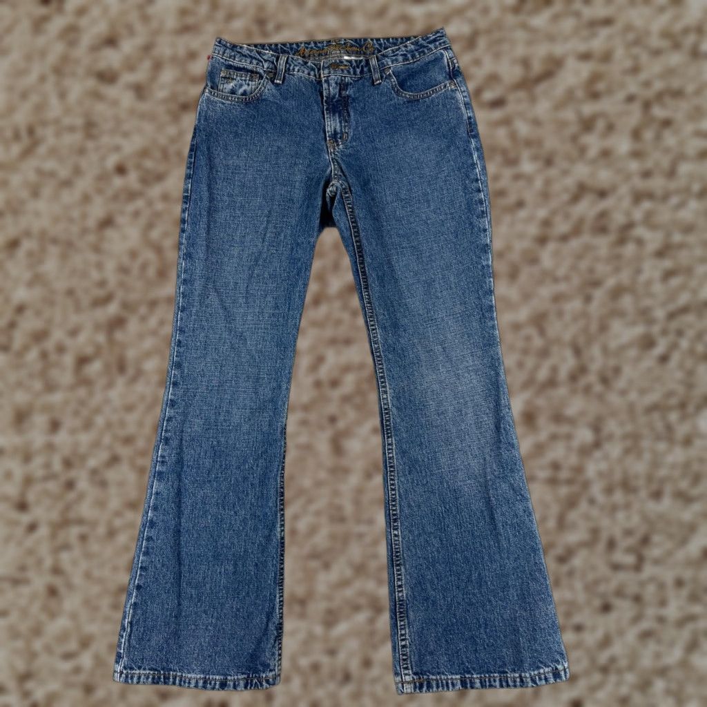 Vintage Arizona Jeans Co Jeans Womens 9 Blue Denim Flared Cotton Blend Mid 29x30 Size 30" / US 8 / IT 44 - 1 Thumbnail