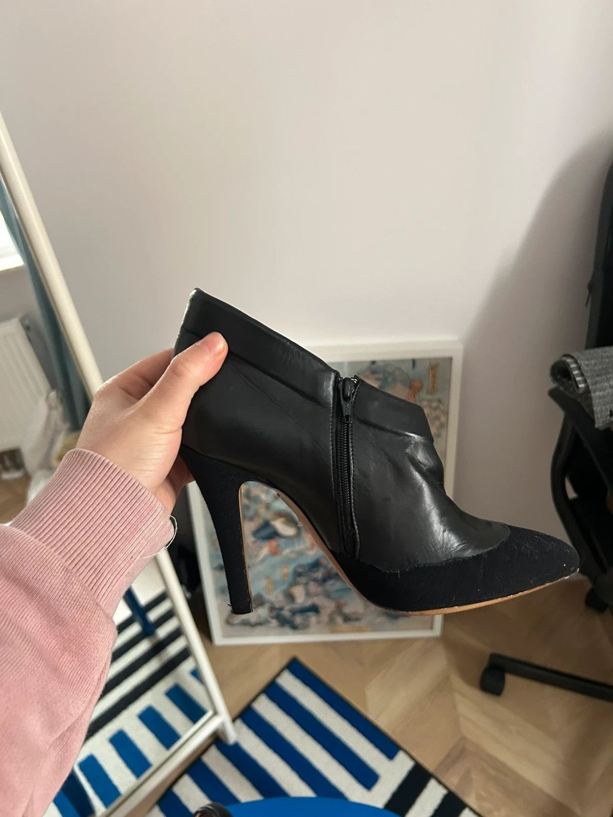 Maison Margiela Maison Margiela Leather Suede Heels Size US 7 / IT 37 - 10 Thumbnail