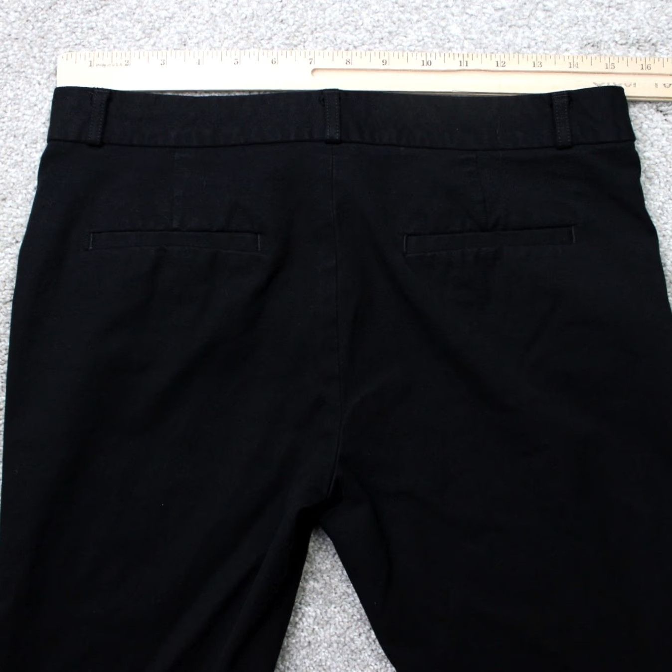 Banana Republic Banana Republic Sloan Pants Women 12 Black Rayon Cotton Stretch Slim Ankle Regular Rise 8.5-10.5 Size 34" / US 12 / IT 48 - 6 Thumbnail