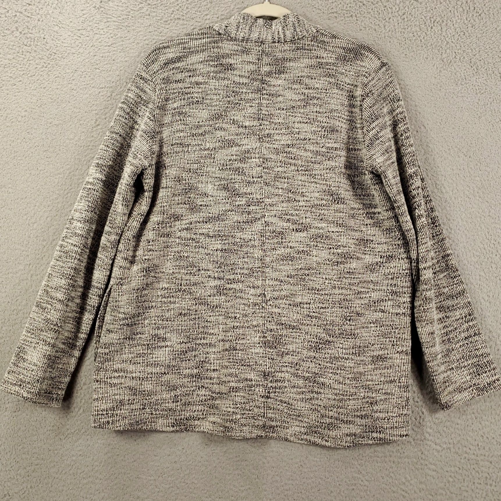 Eileen Fisher Eileen Fisher Cardigan Jacket Womens Small Gray Heathered Knit Open Front Lined Cardigan Size S / US 4 / IT 40 - 7 Thumbnail