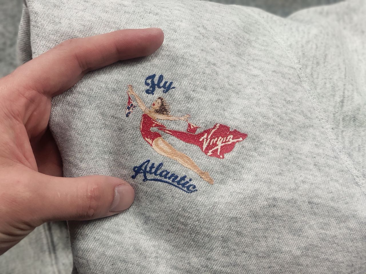 Vintage Rare Vintage Virgin Fly Atlantic sweatshirt princess Diana Size US M / EU 48-50 / 2 - 14 Thumbnail